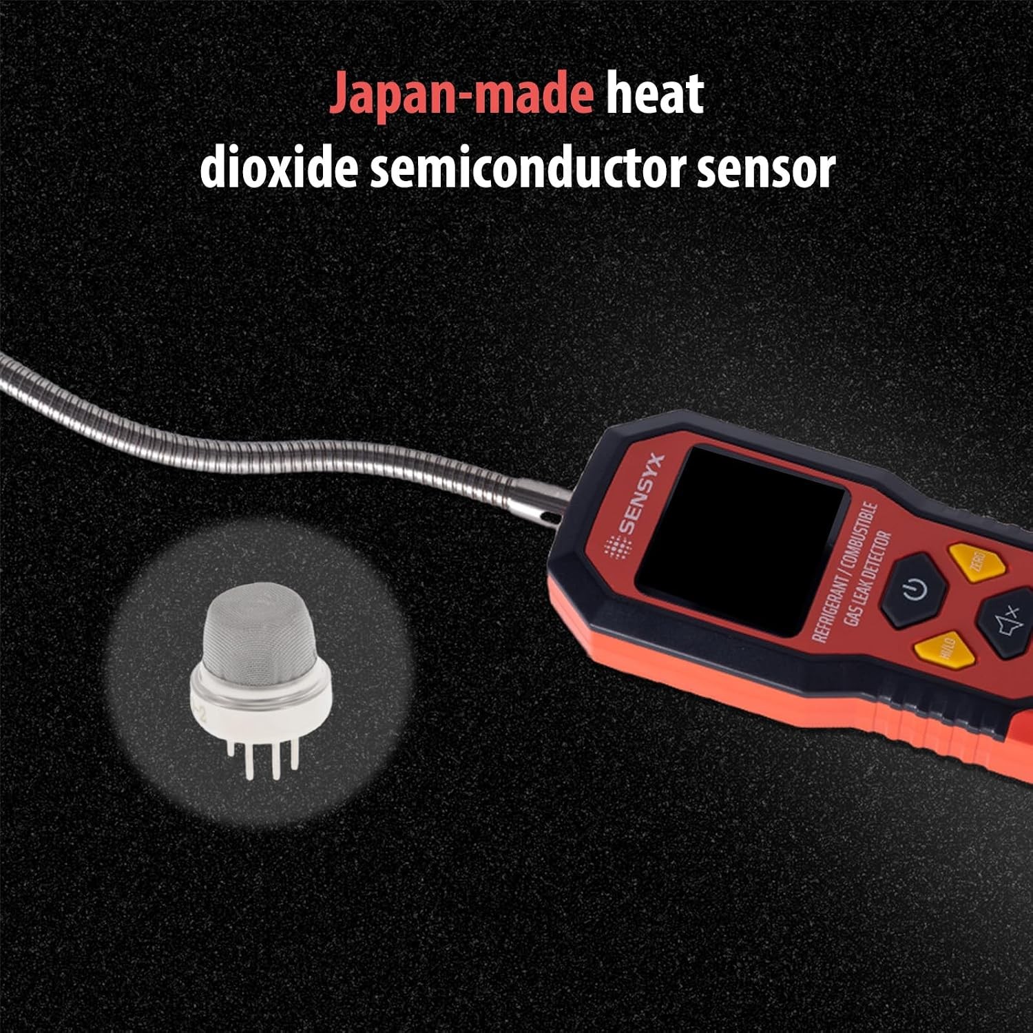Rechargeable HVAC Refrigerant Leak Detector & Gas Finder for A/C and Auto