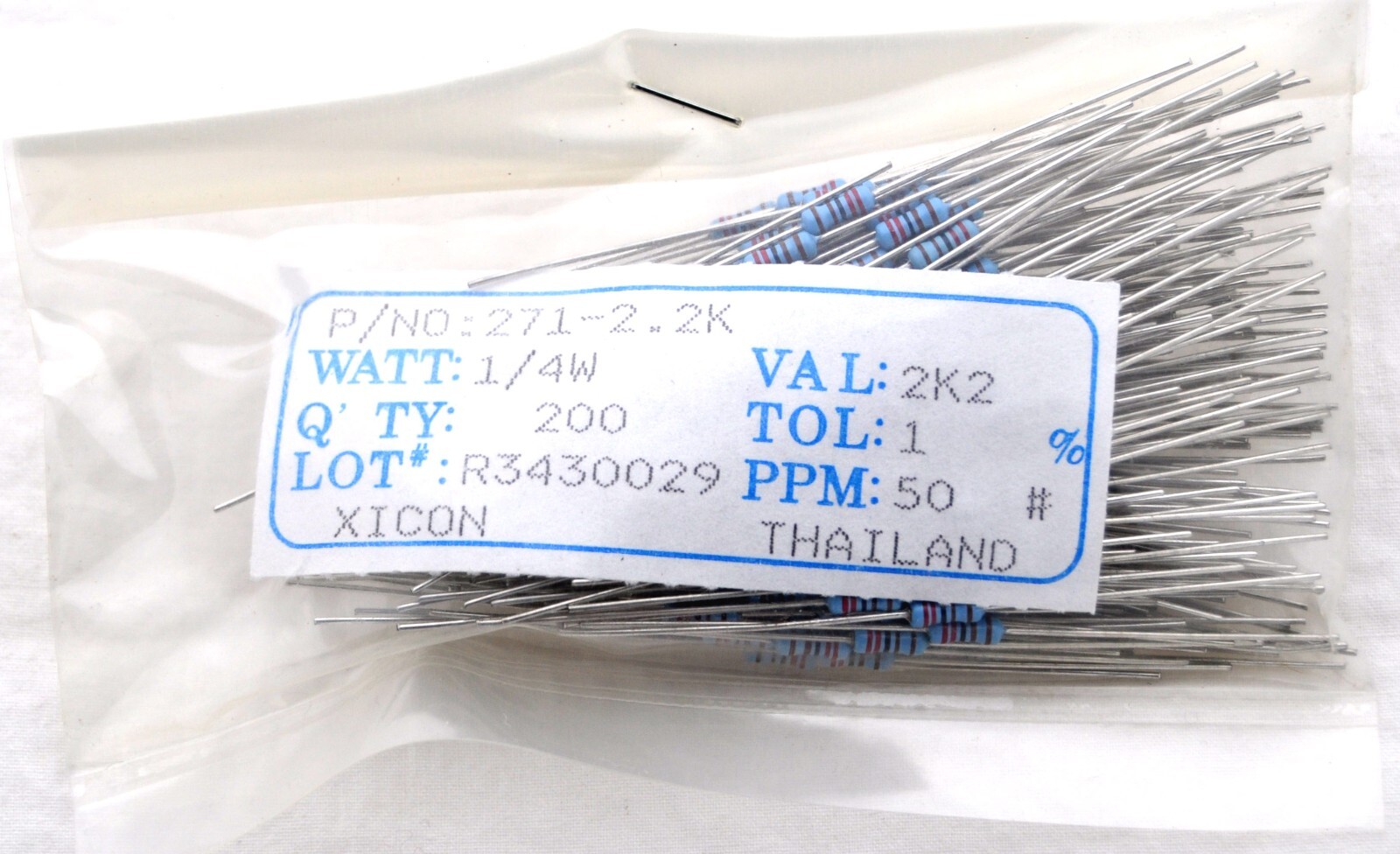 30 Pcs 1/4w Watt 1% Tolerance Metal Film Resistor Selections Val 220 620 to 12k