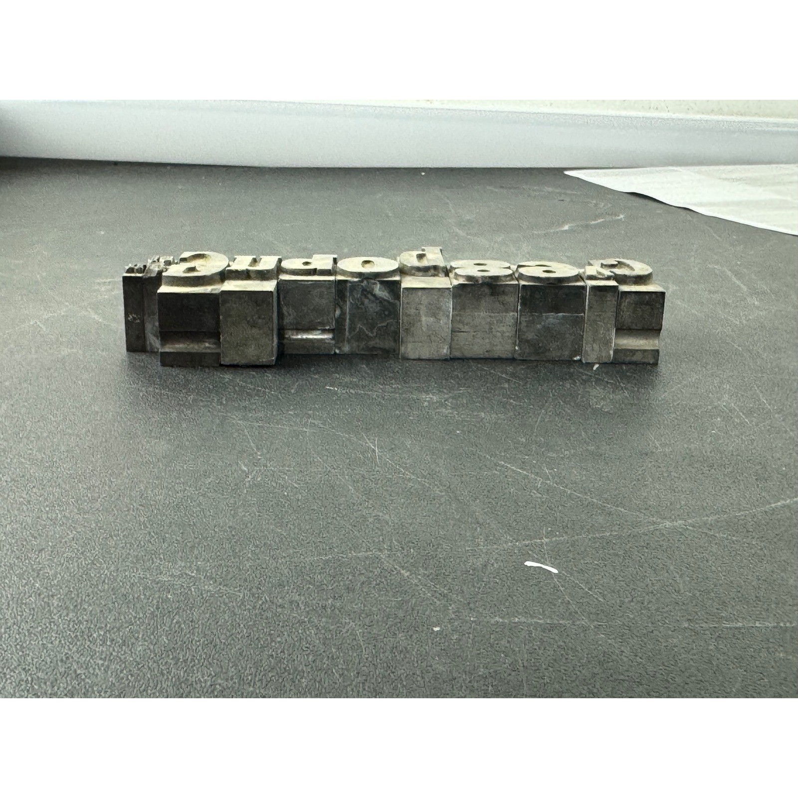 Vintage Metal Letterpress Printing Blocks Lot Mixed Typography Lead Type Pieces