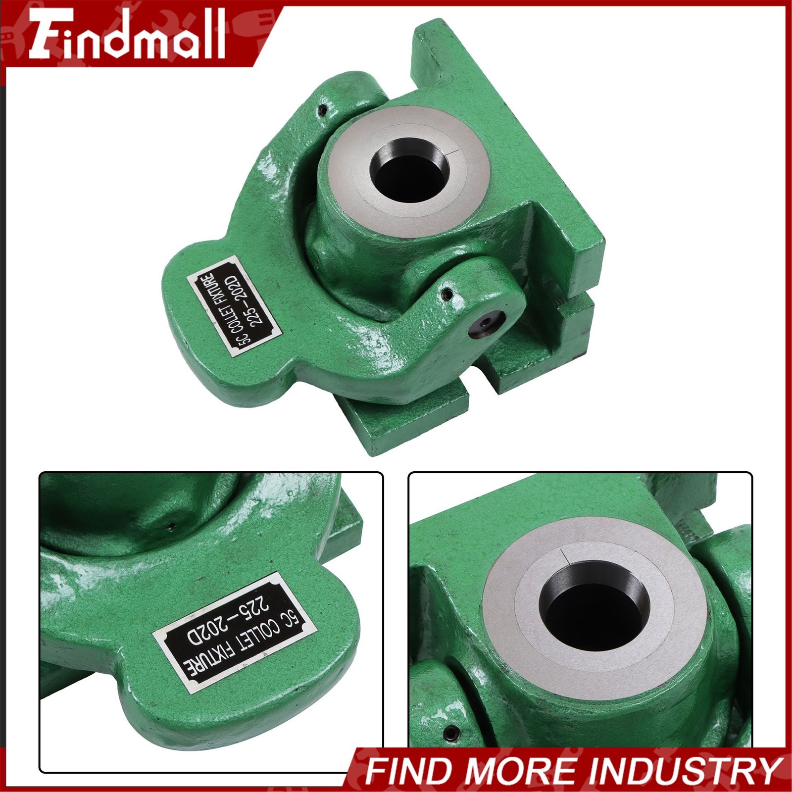 Findmall 5C Collet Fixture Dead Length Chuck Fixture Horizontal Vertical Mill