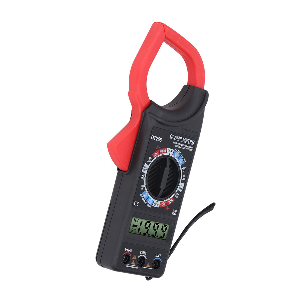 DT266 Digital Clamp Meter with Wide Range AC 0 1000A DC 0 1000V Measurement