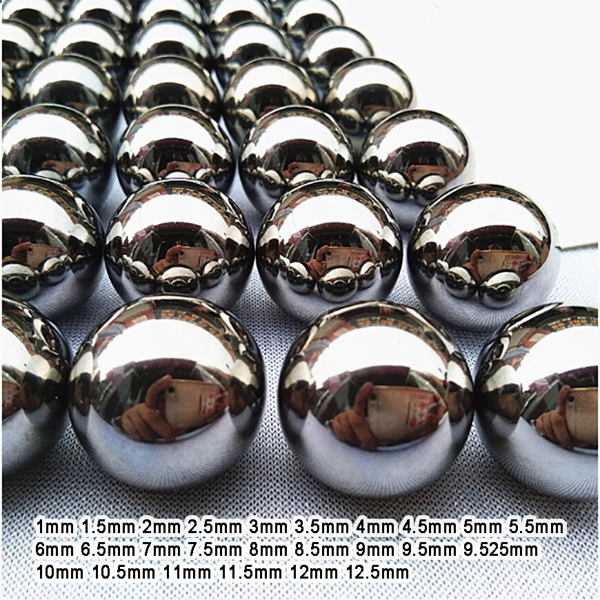 Precision Carbon Steel / Gcr15 Steel Ball Bearing 1/2/3/4/5/6/7/8/9/10/11/12mm
