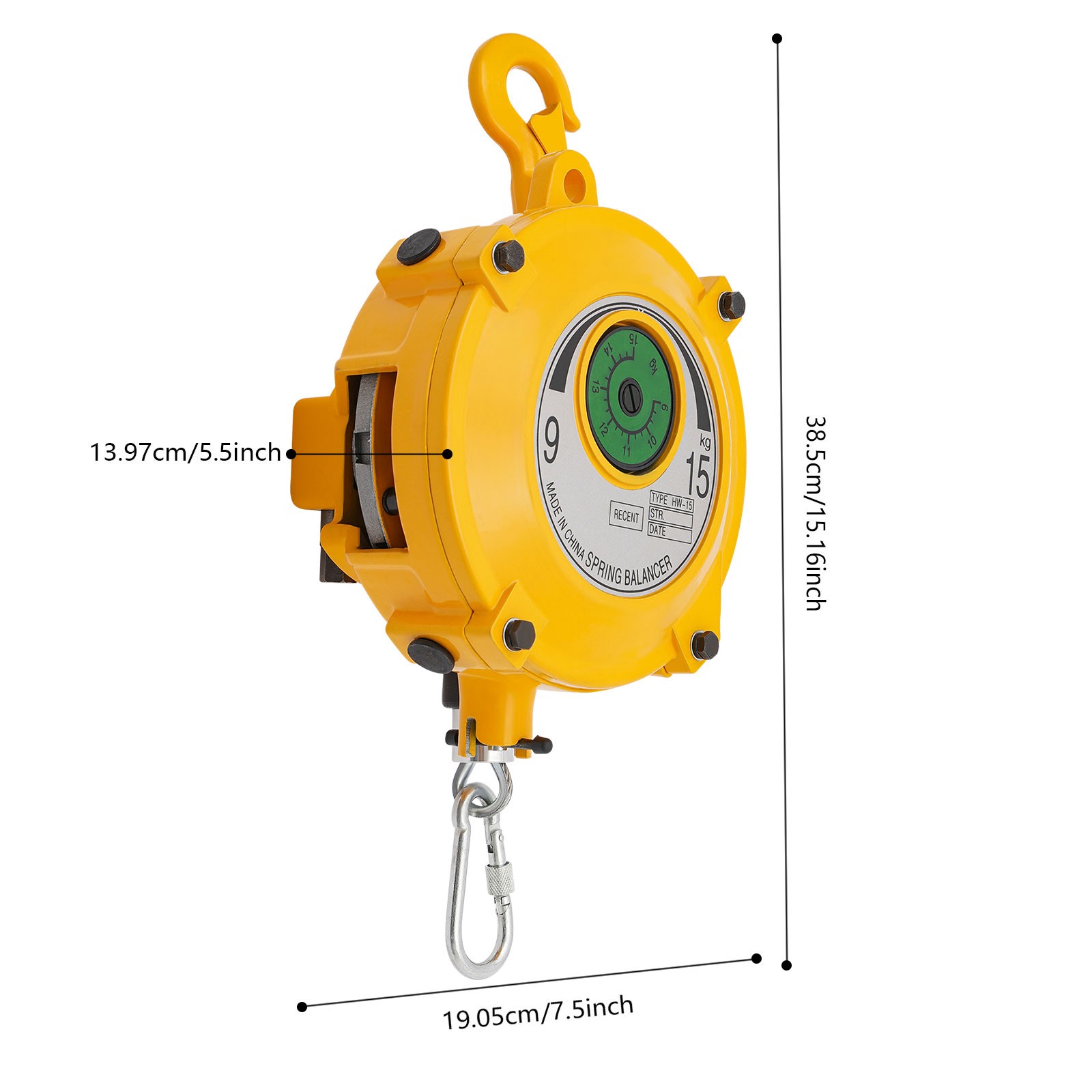 5-9kg Adjustable Spring Tool Balancer Retractable Spring Balancer W/ 1* Wrench