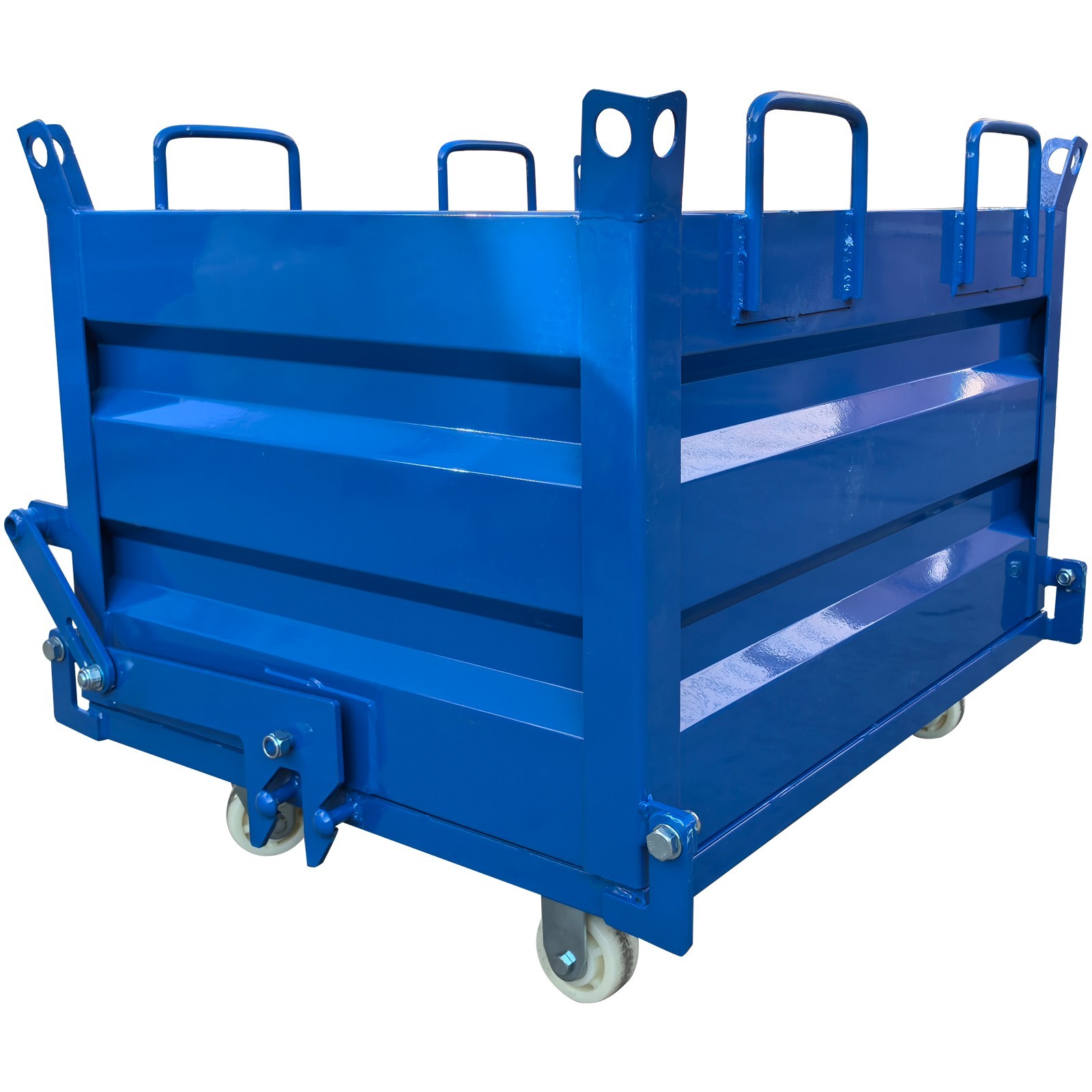 Construction Waste Scrap Bin Self-Dumping Steel Chip Containers for Forklifts