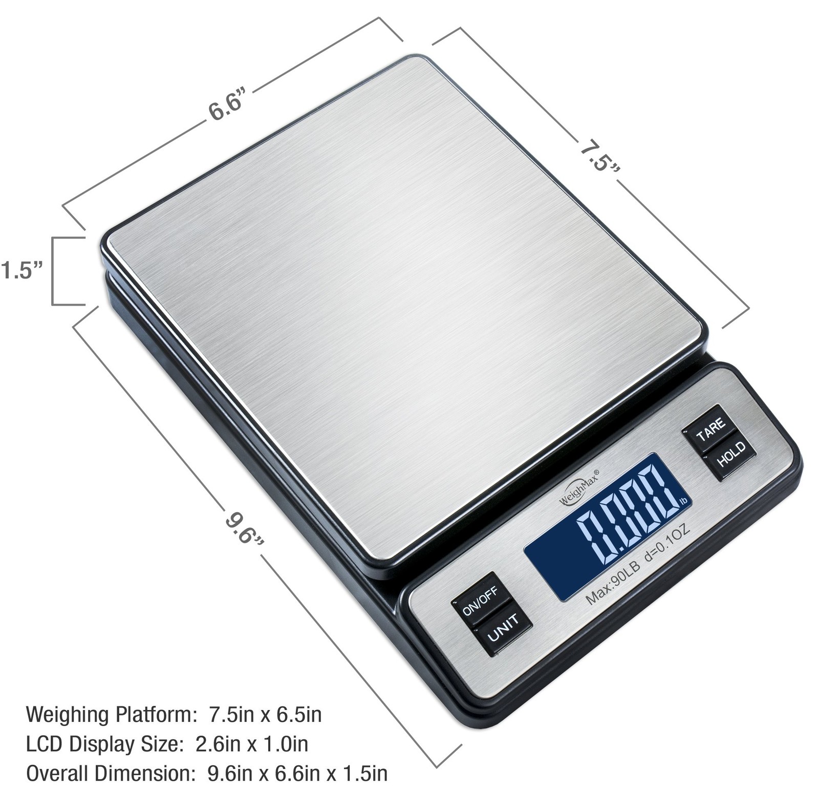 90Lbs Digital Shipping Postal Scale Weigh Ship for Ups Usps Fedex Ebay Package