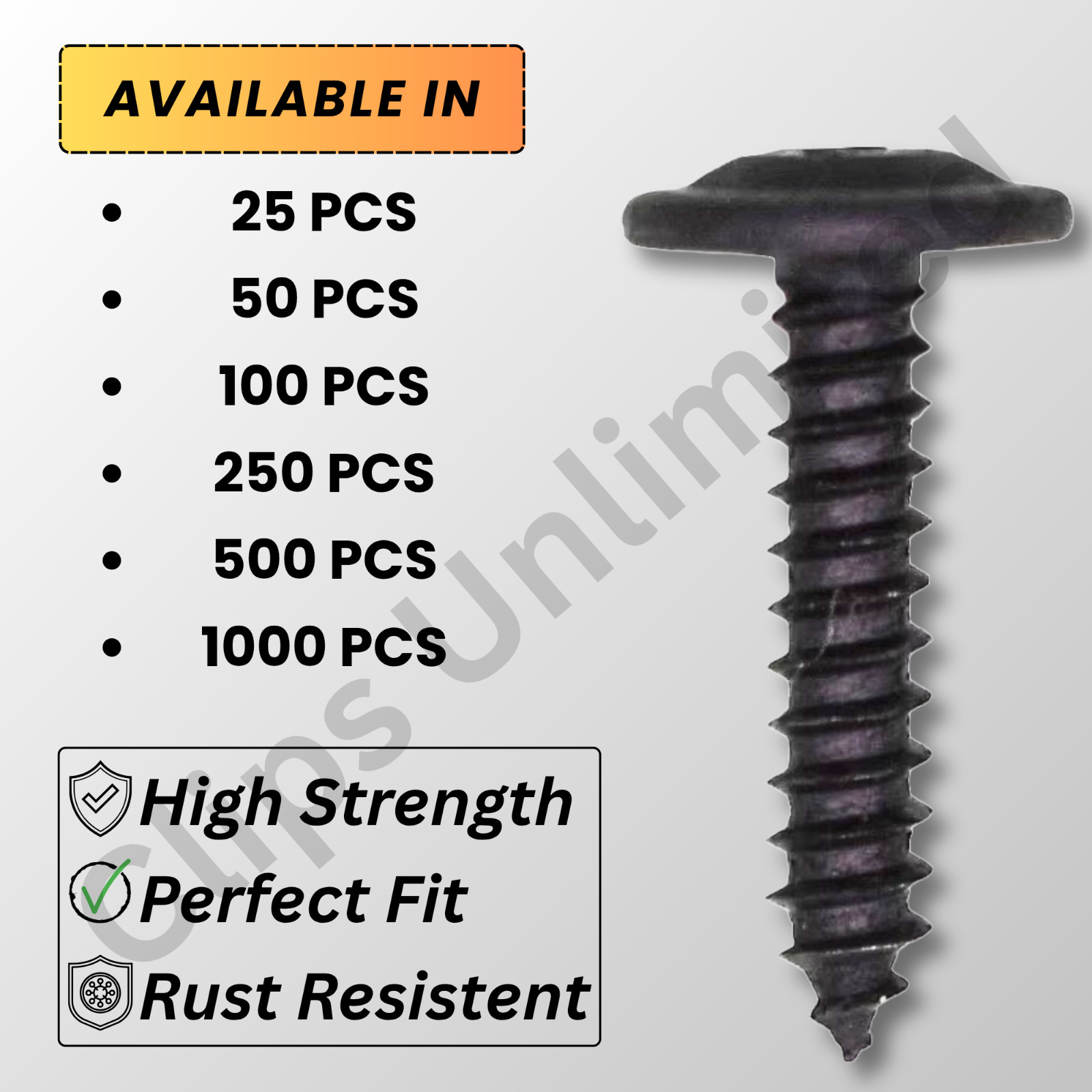M4.2 x 20mm Drive Washer Head Tapping Screw 1A for Black GM 11501884, 12060 Bulk