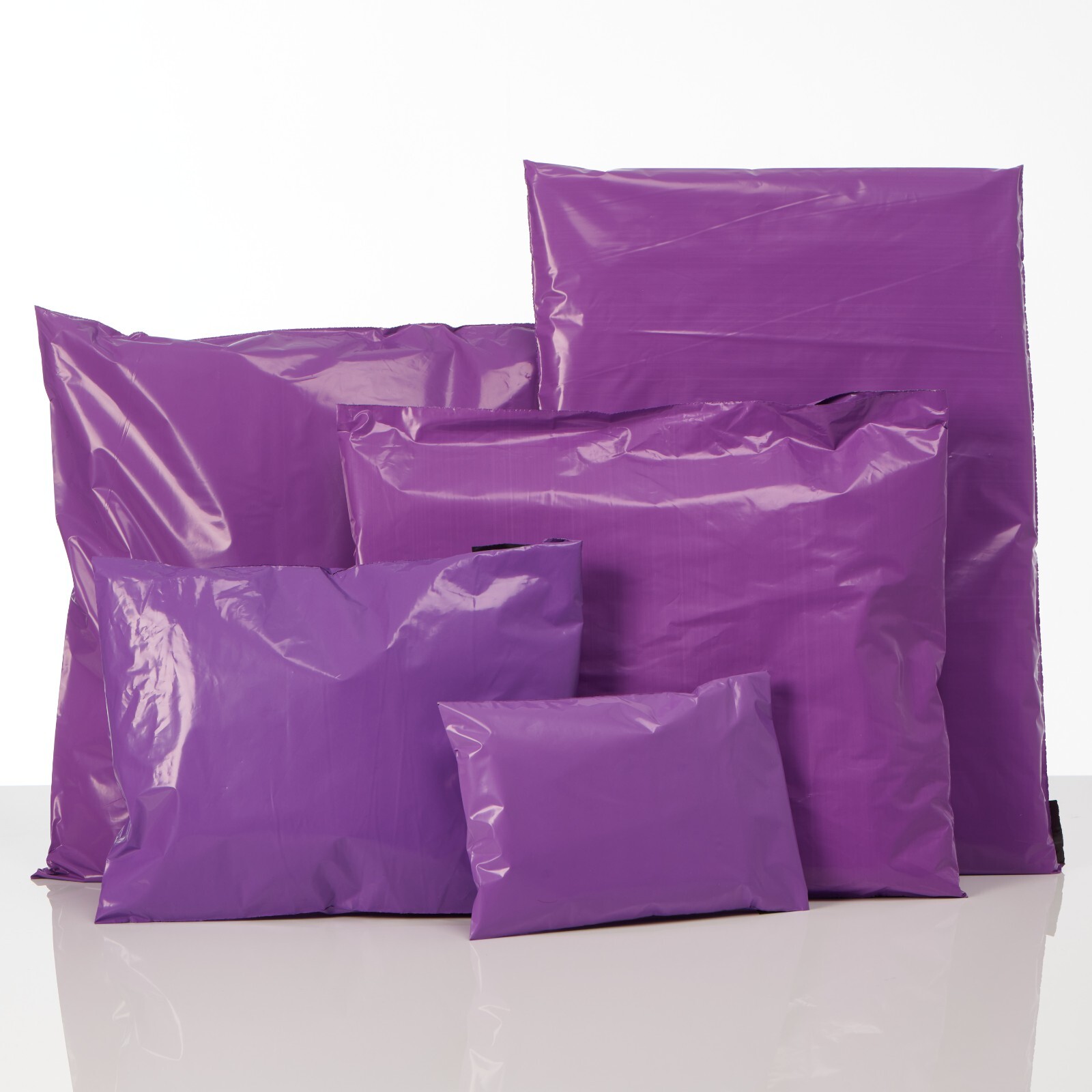 Coloured Mailing Bags Strong Polythene Postage Parcel Postal Seal Mixed All Size