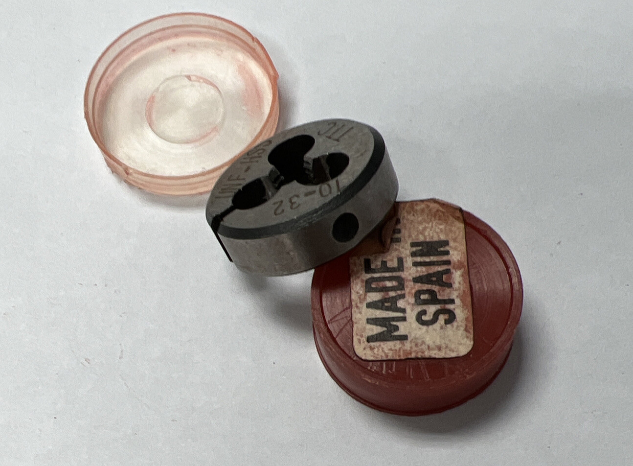 Round Cutting Iron 10-32 UNF HSS – Round Die. Made In Spain. New