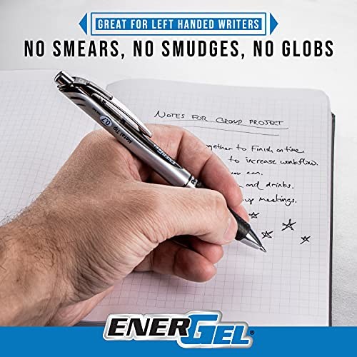 EnerGel RTX 0.7mm Liquid Gel Pens 3 Count Fast Drying No Smear Writing Tools