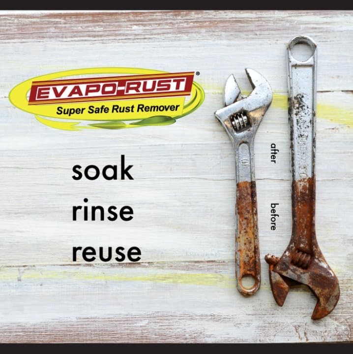CRC Evapo-Rust 32oz Rust Remover – Safe, Reusable, Heavy-Duty Cleaner
