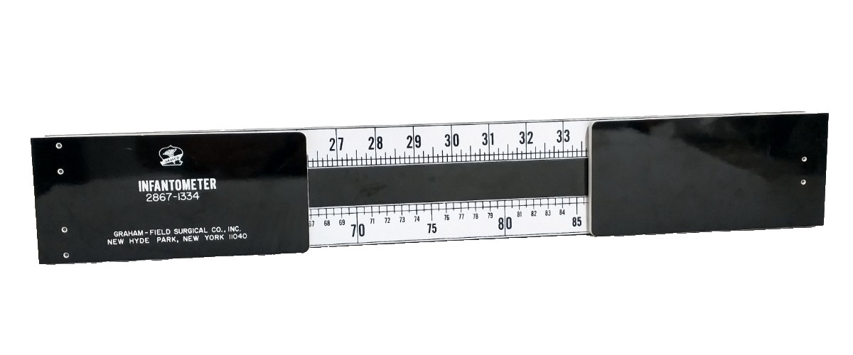 Grafco INFANTOMETER Infant Meter Graham Field 2867 1334 Vintage Medical Measure