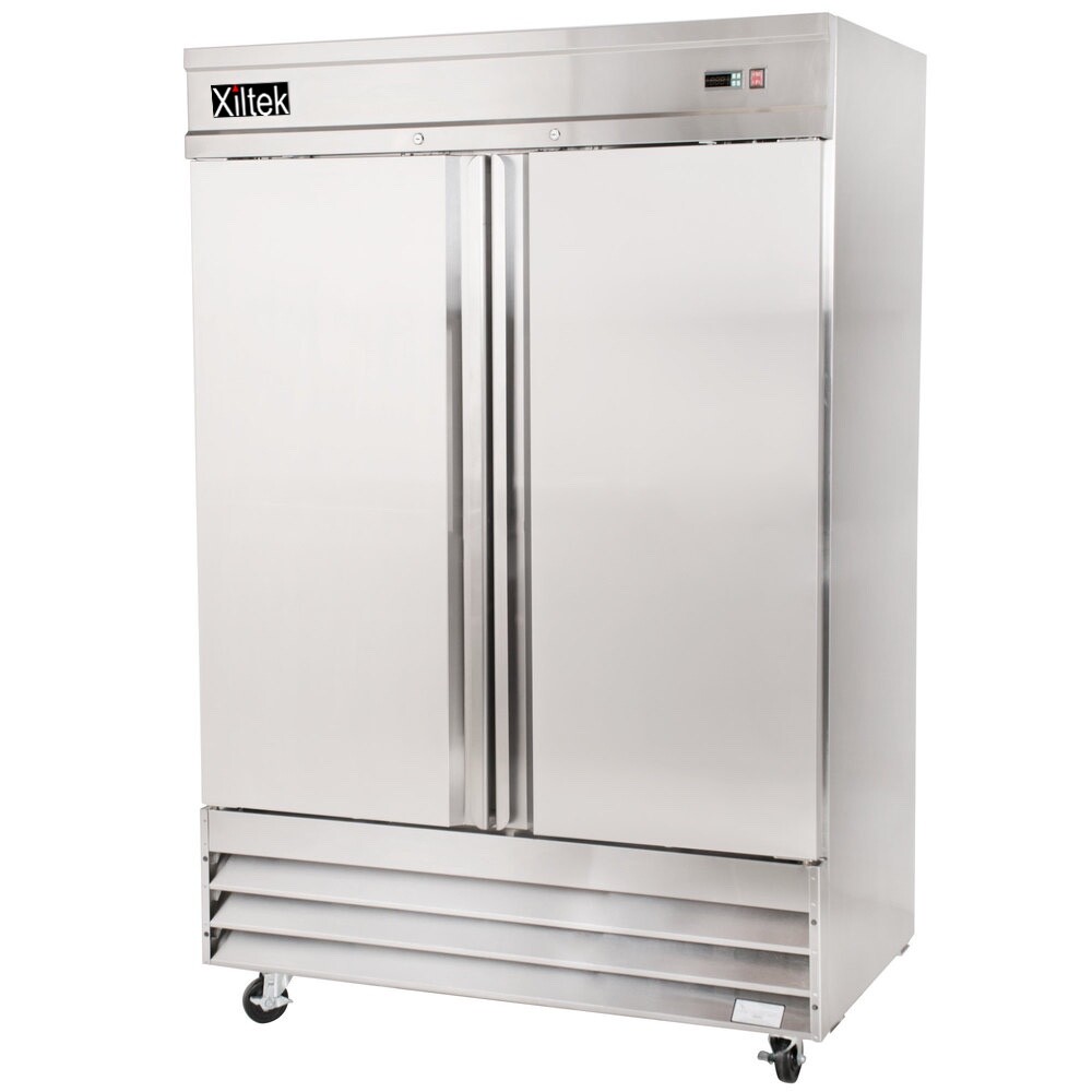 New Xiltek 54″ Commercial Freezer All Stainless Steel Reach In Two Section