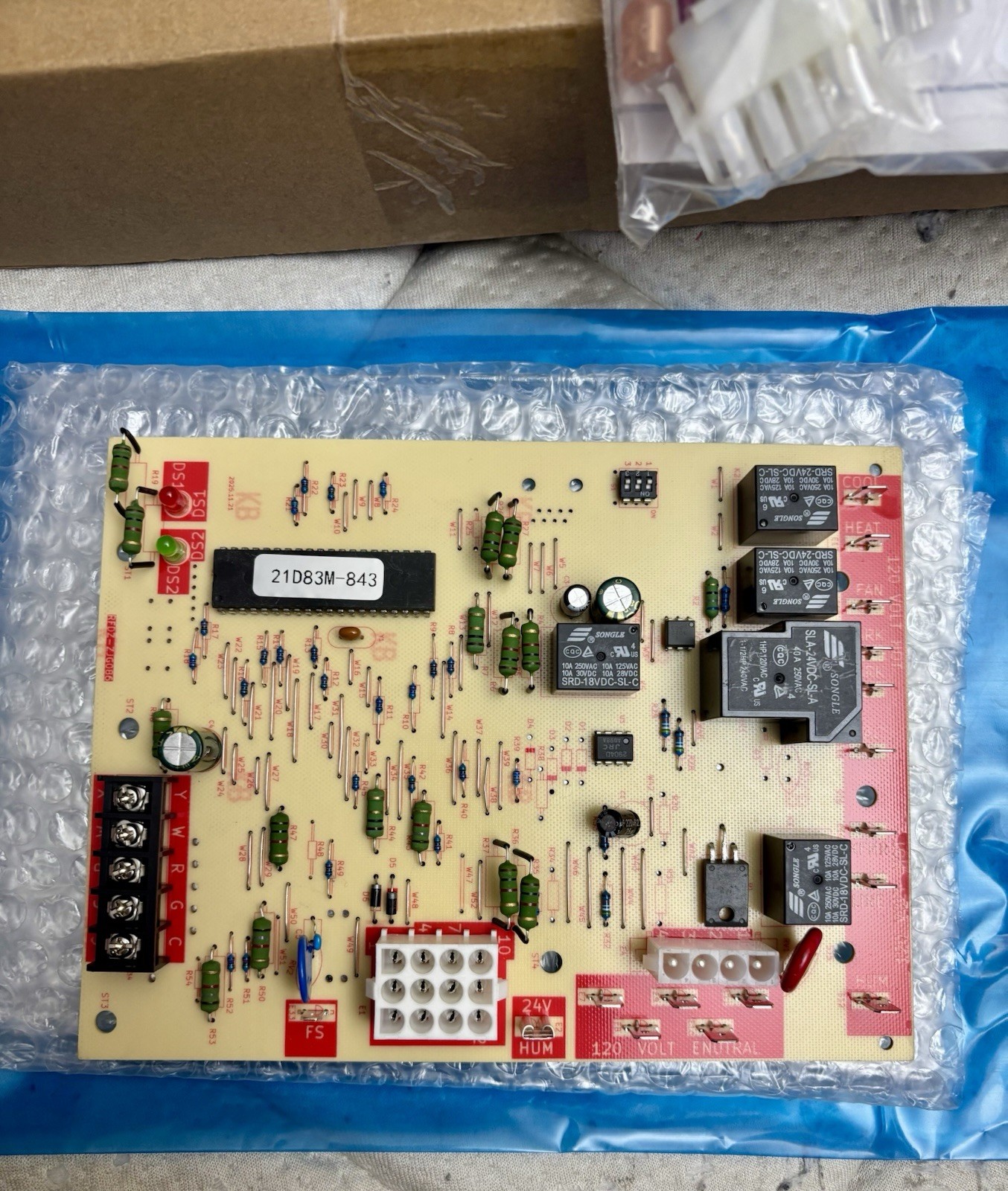 21D83M-843 Furnace Control Circuit Board For Lennox White Rodgers 10M9301 More