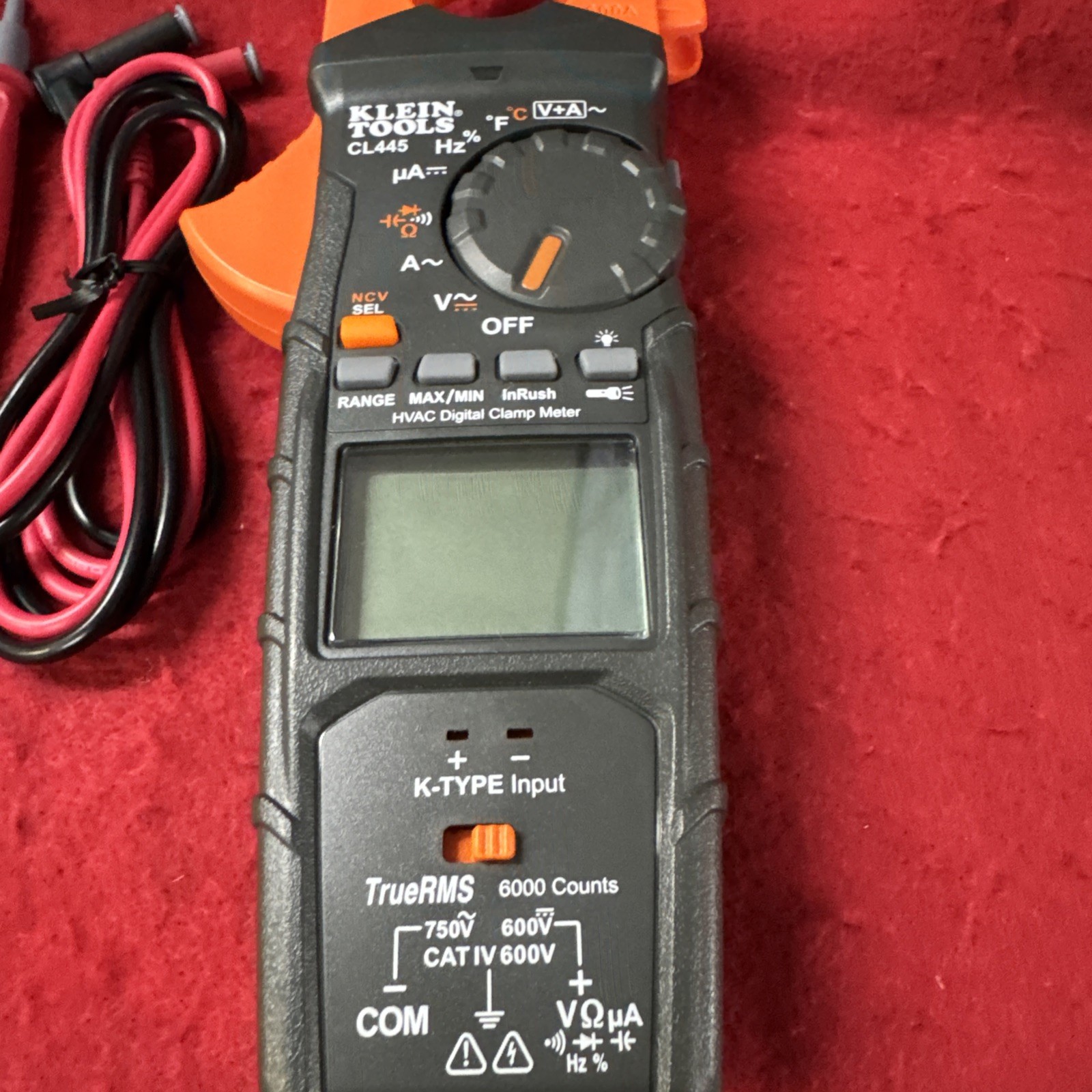 Klein Tools CL445 True RMS Clamp Meter Multimeter 600A 600V 6000 Count CAT IV