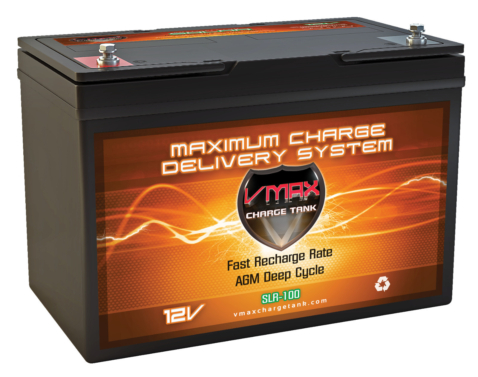 VMAX AGM Deep Cycle 12V SLR 100AH BCI27 BATTERY for Zoeller 508 Backup Sump Pump
