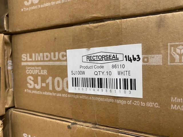 (10 Pack) SlimDuct Coupler 86110 / SJ100W – White (NEW)
