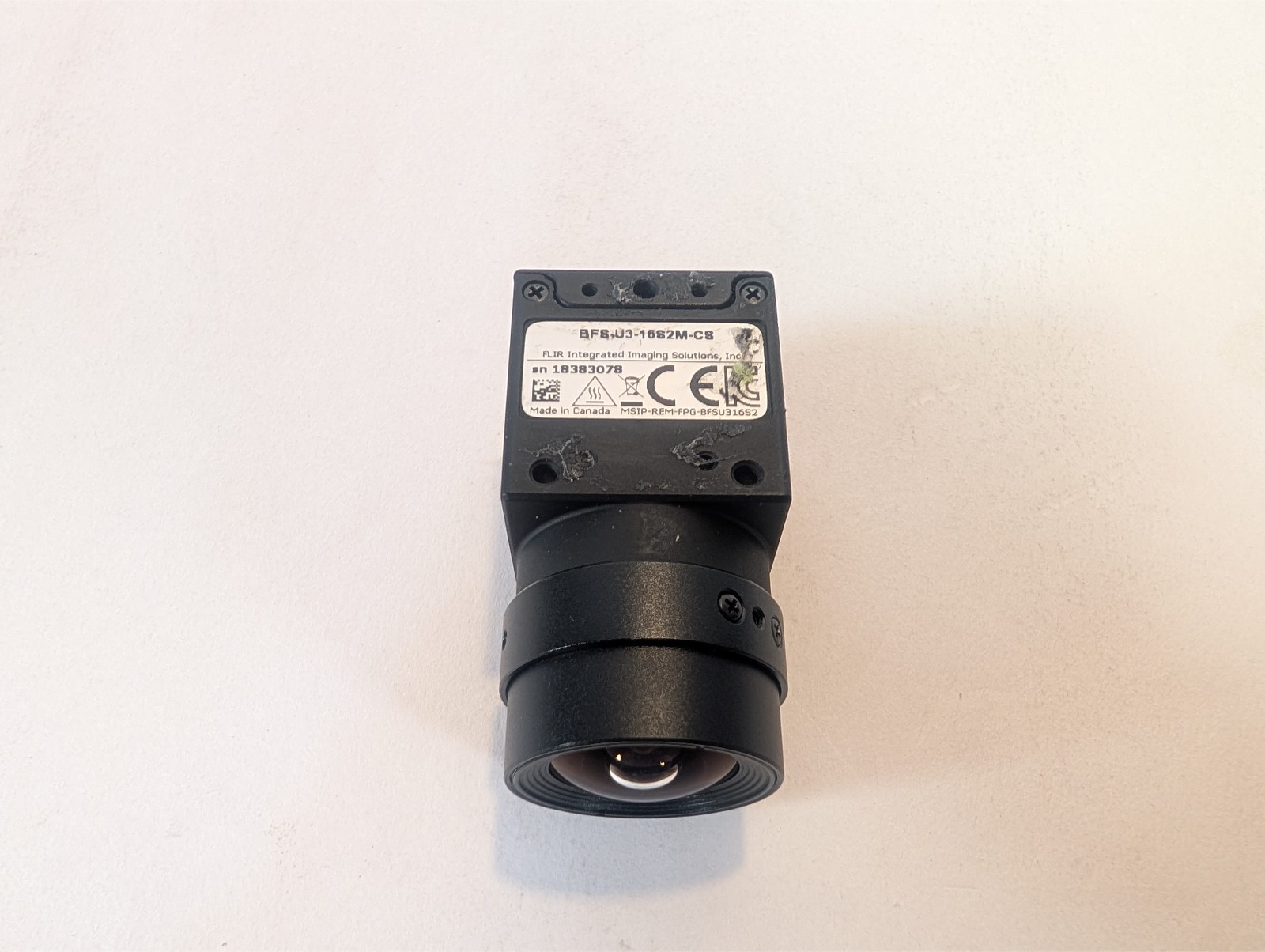 FLIR Blackfly S BFS-U3-16S2M-CS w 4mm 1/1.8″ IR lens