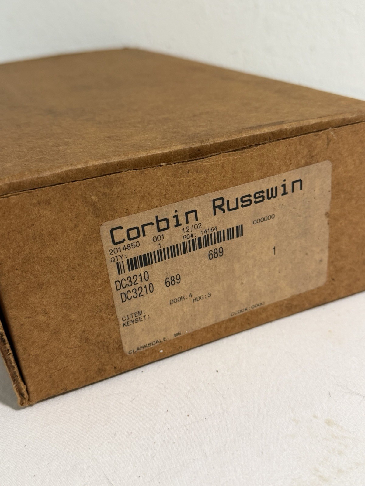 Corbin Russwin DC3210 689 Door Closer New NOS Aluminum Heavy Duty High Traffic