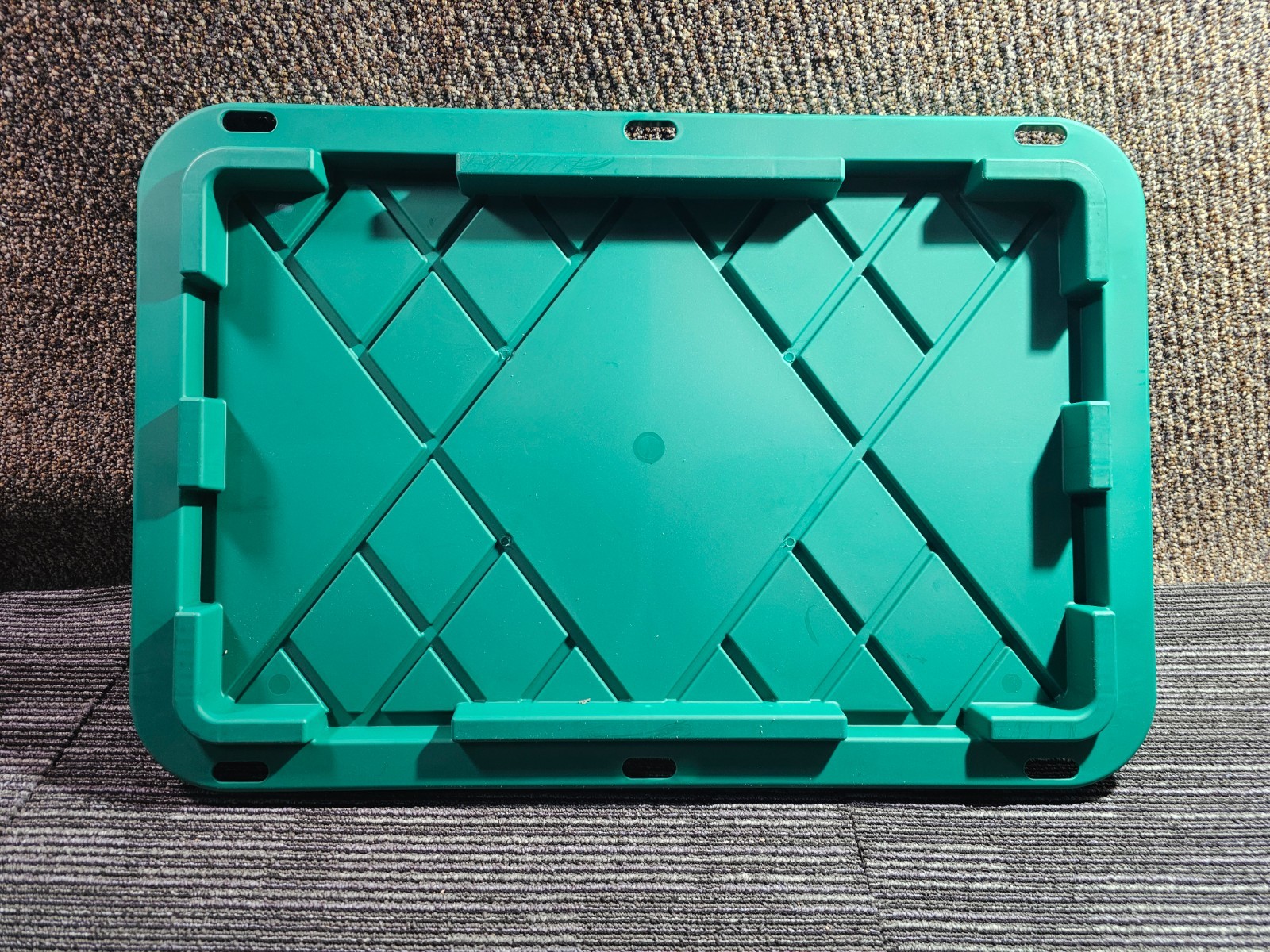 (QTY 2) Greenmade 30-in. x 20-in. Green Snap Lock LID For 27 Gallon Storage Box
