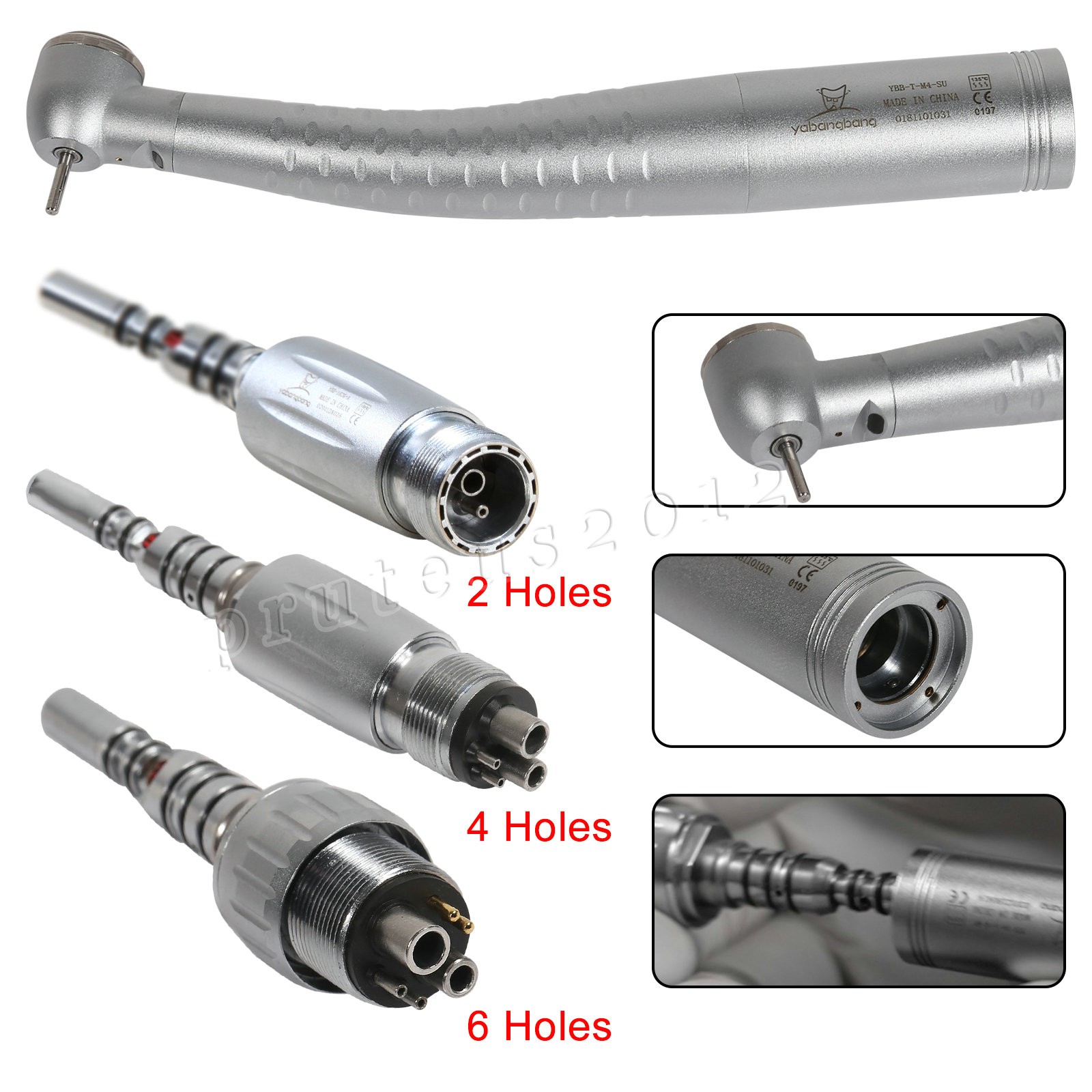 KaVo Style Dental LED Fiber Optic High Speed Handpiece & 2/4/6Hole Coupling