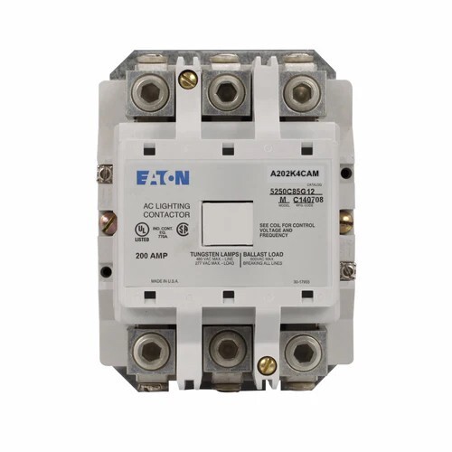 A202K4CAM Cutler Hammer A202 Contactor 3 pole 3 phase 600V 200A 120V coil