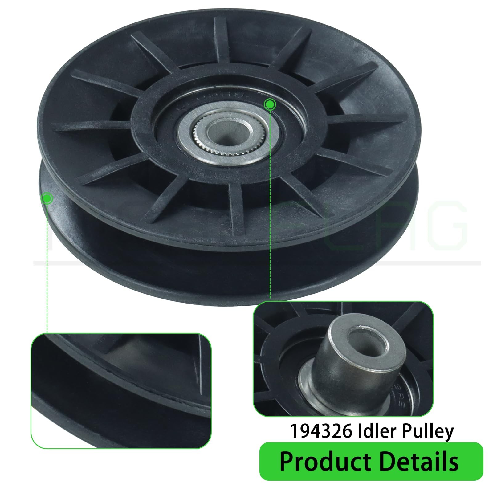 NICHEFLAG 2 Pack 532194326 Idler Pulley with A28 2×532194326+1×532194327