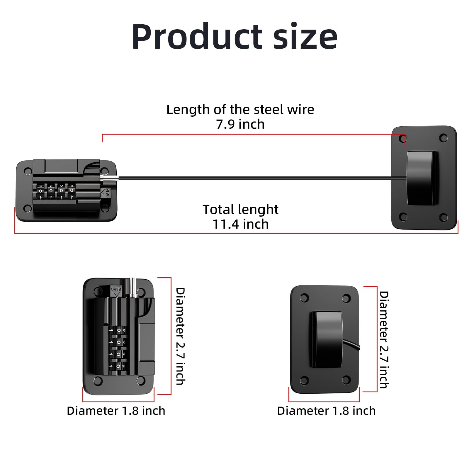 Refrigerator Lock, Child Proof Fridge Lock, Baby Safety Lock for Refrigerator…
