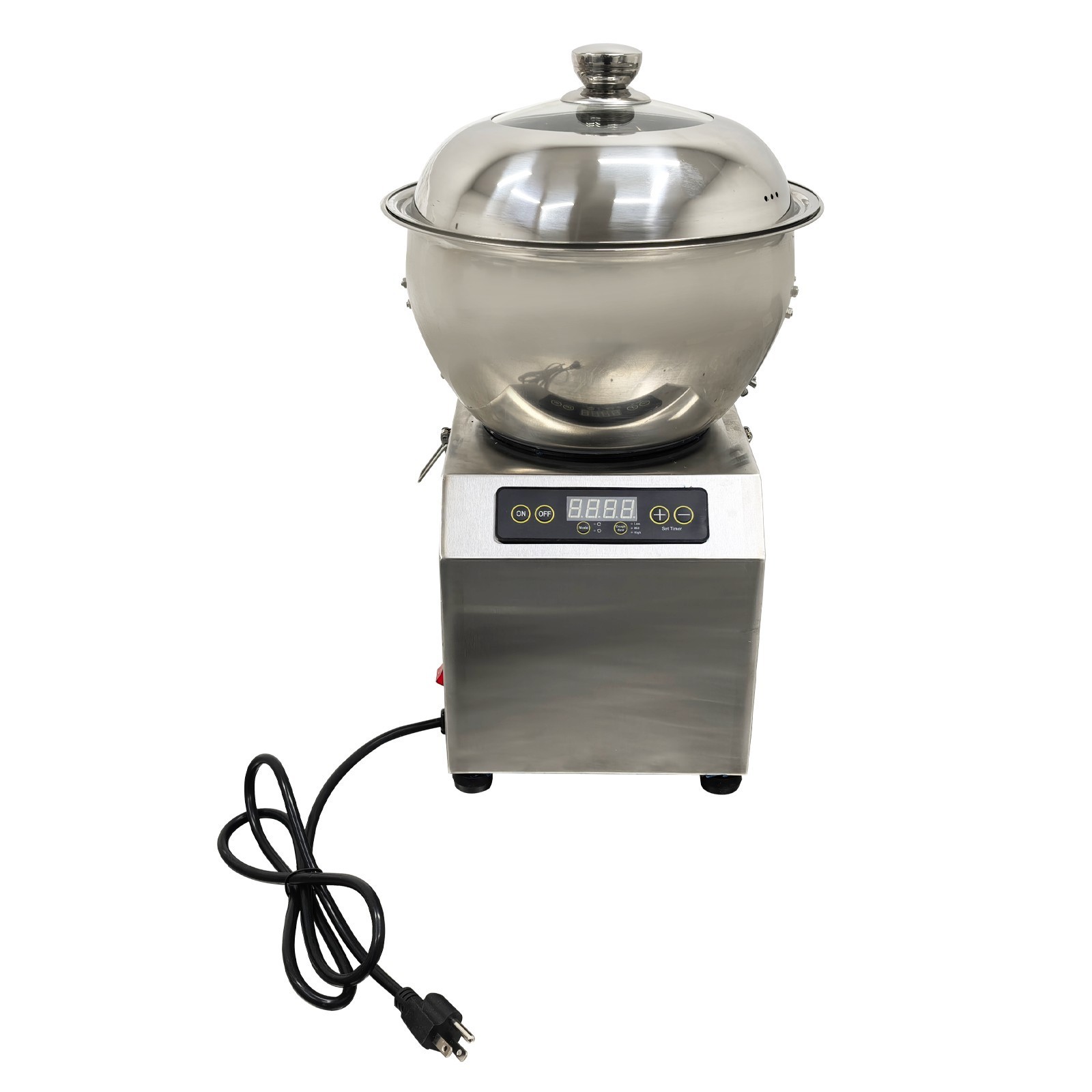 110V 8kg Commercial Dough Mixer with Heating Function 750W Stainless Steel Bowl
