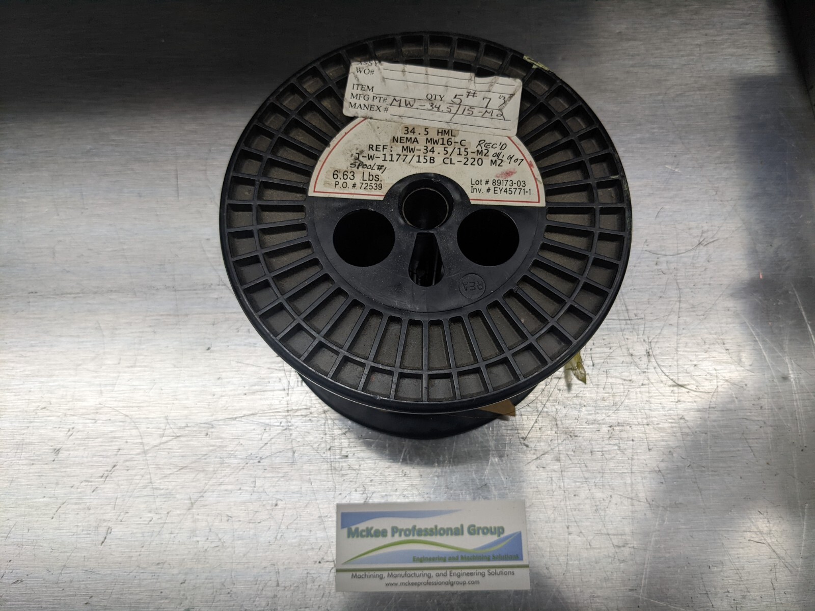 MWS J-W-1177/15B CL-220 M2 NEMA MW16-C 34.5HML MAGNET WIRE 6.63 LBS