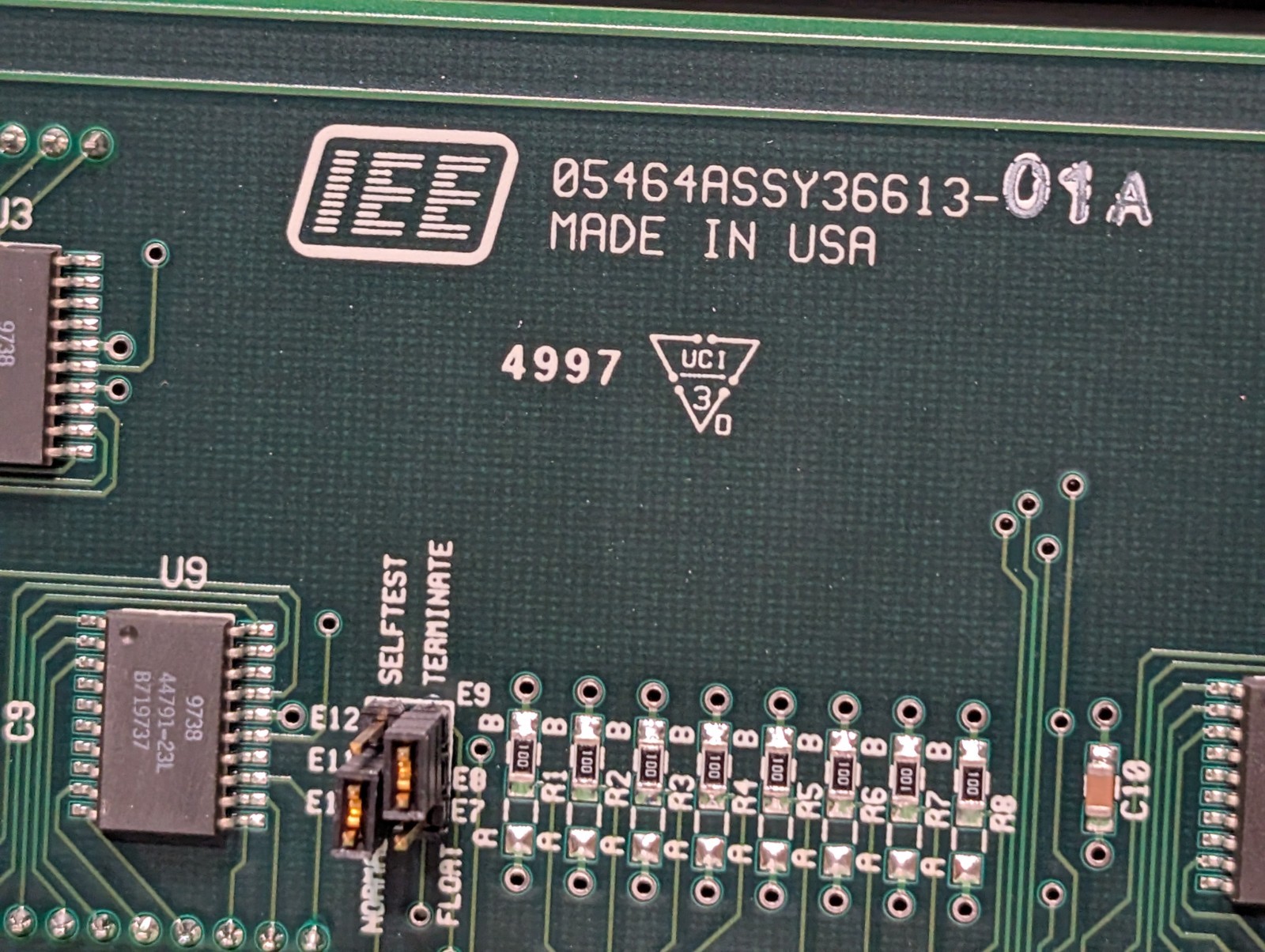 IEE 05464ASSY36613-01A PCB Display Assembly in Hoffman 13″ x 11″ x 5″ Enclosure