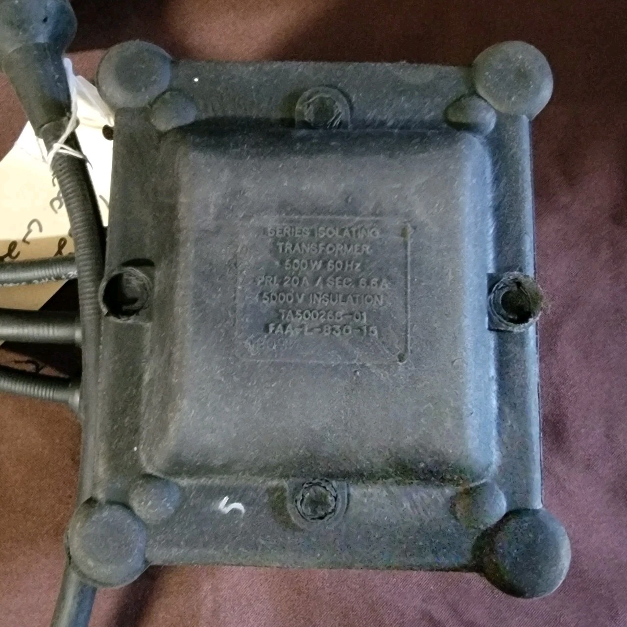 Amerace FAA-L-830-15 Series Isolating Transformer 500W 60Hz TA500266-01