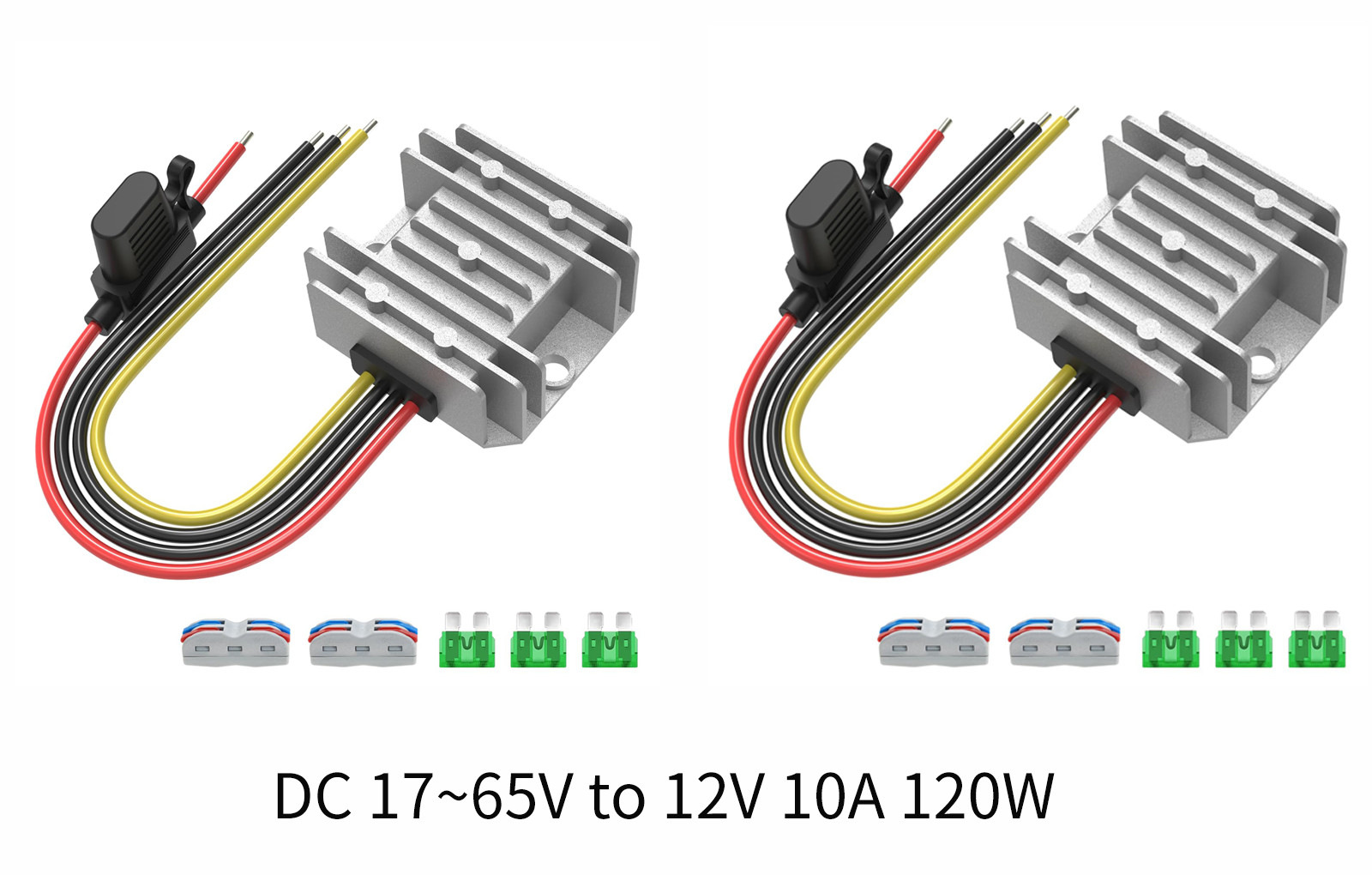 10A 120W Golf Cart Converter 48V/36V to 12V Voltage Reducer Step Down Regulator