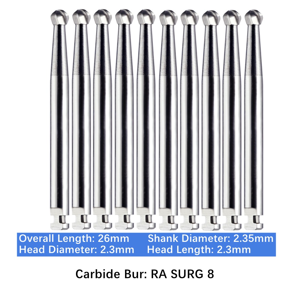 Vakker 10PC/PACK Dental Low Speed Carbide Burs Tungsten Latch Type LA RA SURG