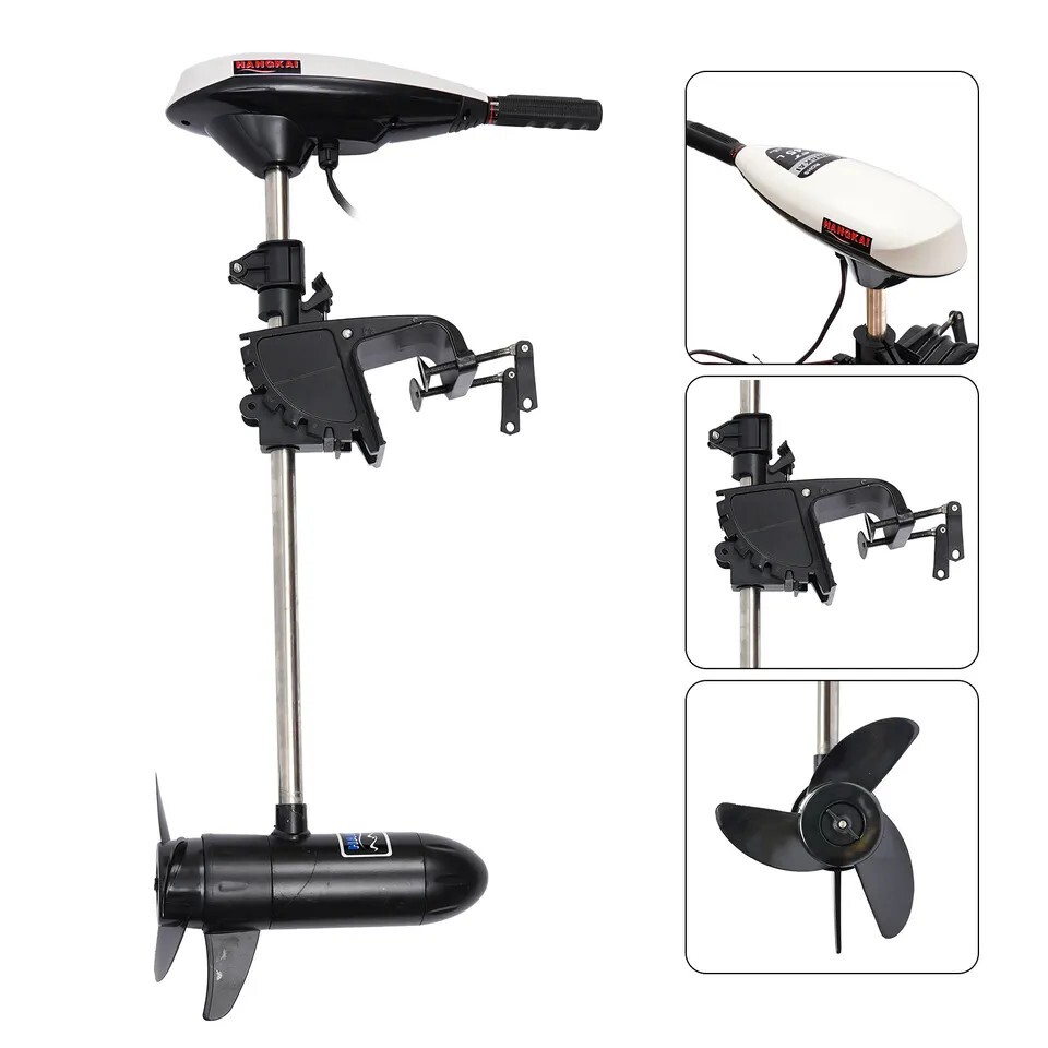 12V Thrust Electric Trolling Motor Outboard Motor Fishing Boat Engine 40/58LBS