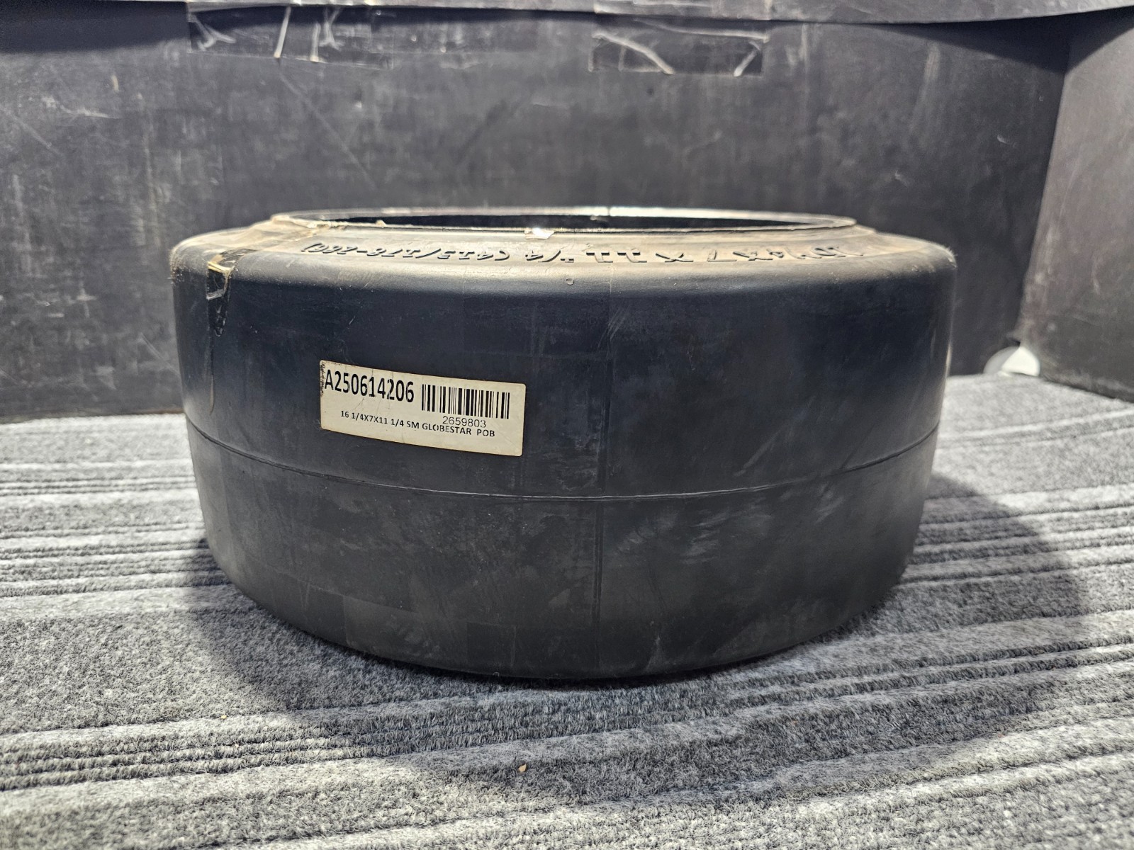 Globe Star Fork Lift Tire 16-1/4x7x11-1/4 Smooth Press On 413/178-286 A250614206