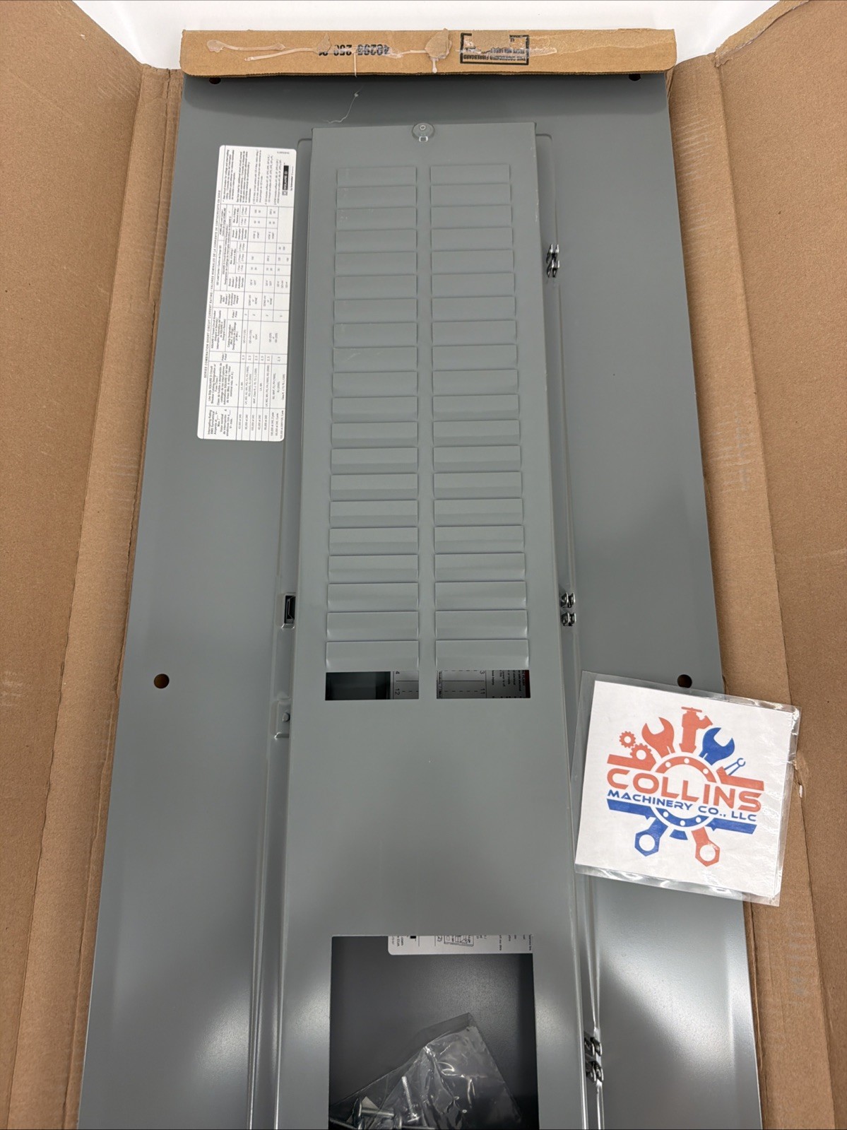 Square D QOC342MQF Load Center Cover Assembly, Flush-Fit, 14.25in W x 39.37in L