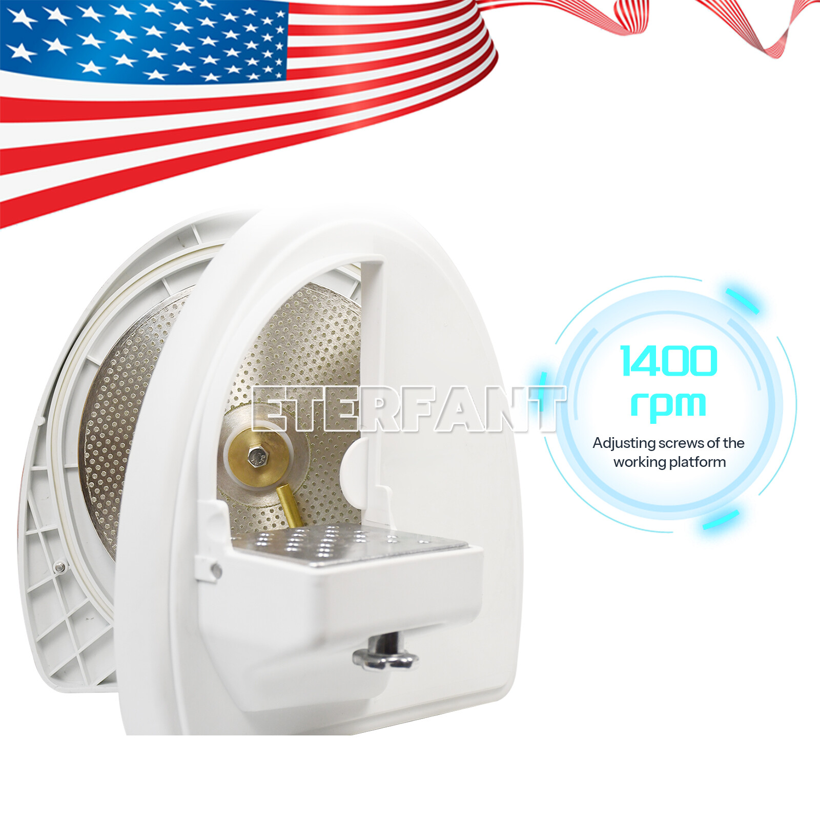 ETERFANT Plaster Model Arch Trimmer with Diamond Disc Wheel Equipment Dental Lab