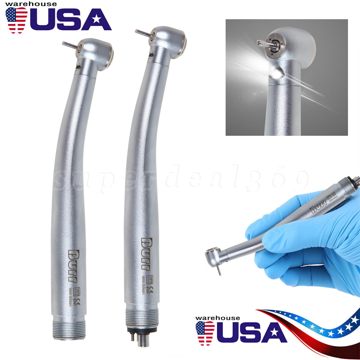 KaVo Style Dental LED E-generator Optic high speed handpiece 2Hole/4Hole ds