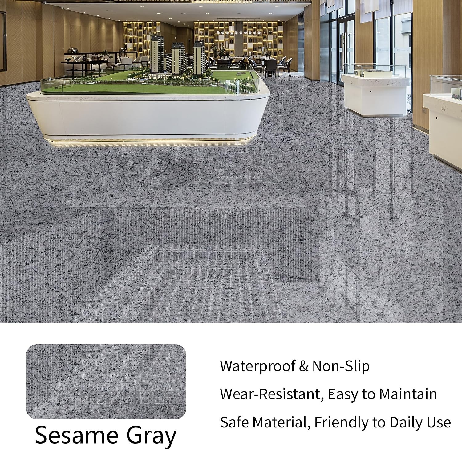 Epoxy Colored Sand Floor Paint, High-Gloss Self-Leveling Epoxy Coating for Inter