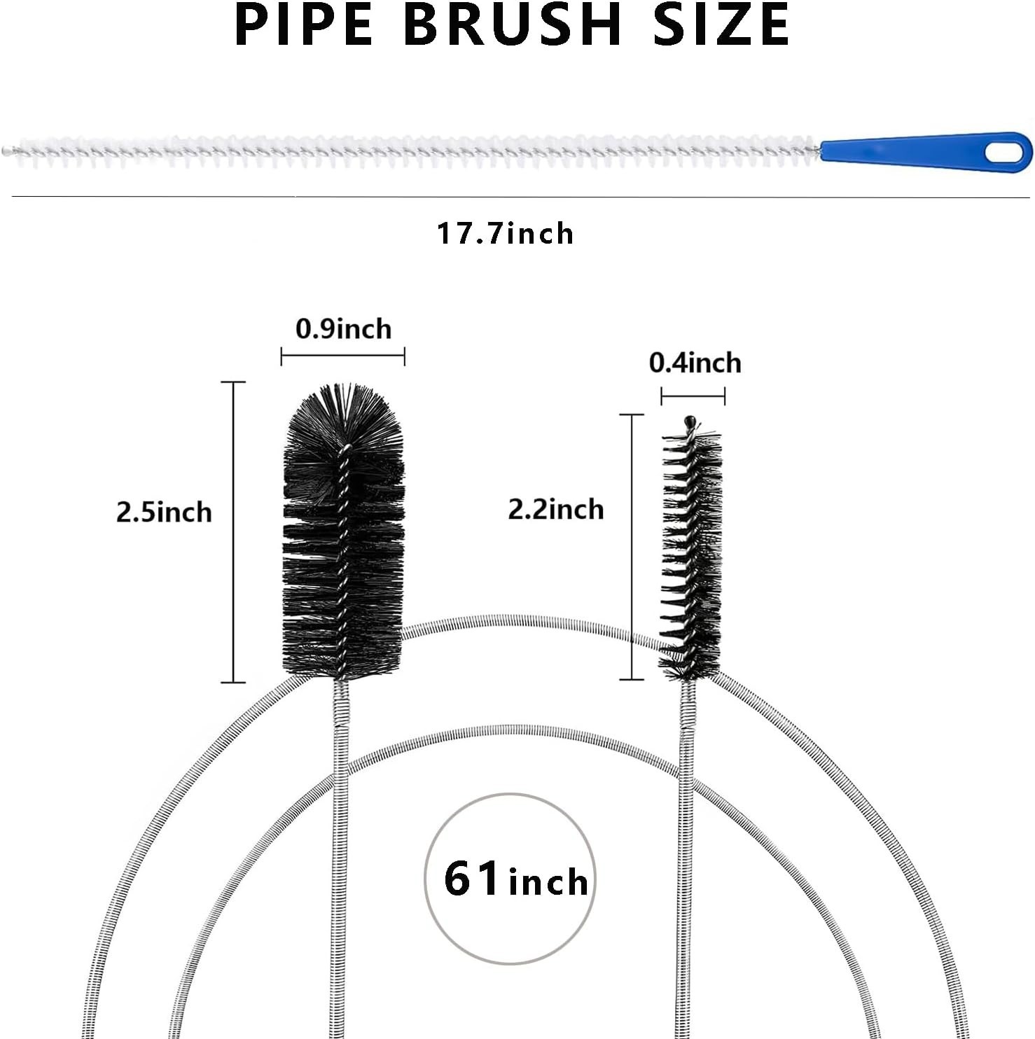 Double-Ended Flexible Drain Brush and Sink Unblocker – Rust Resistant & Durable