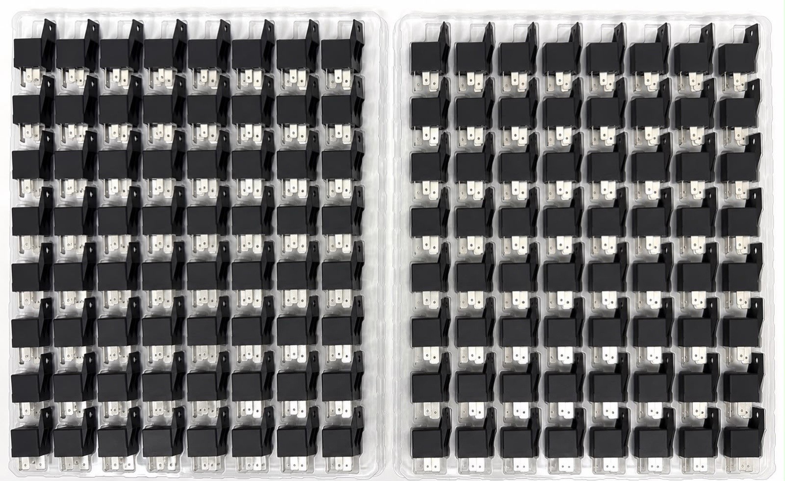 100 Pack NTE R51-1D70-12F 70A 12V Bosch Style SPST NO Relay Flange NEW