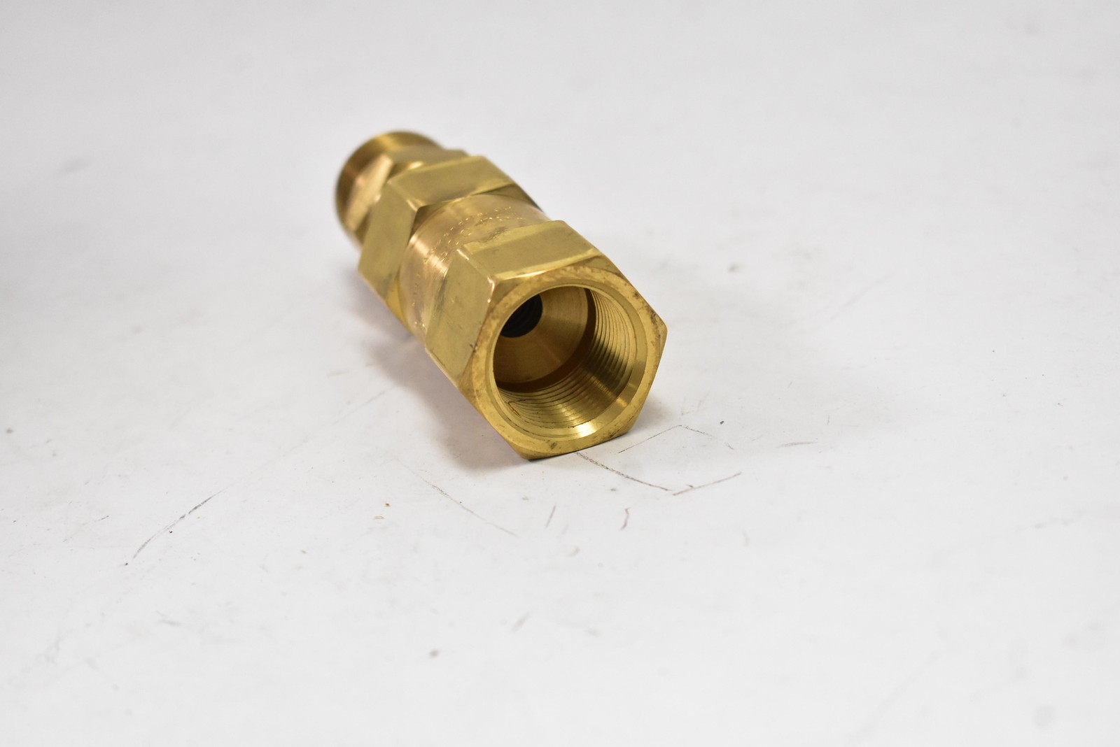 Rexarc 80-3Y Brass Check Valve Male to Female Flow 3000 PSI
