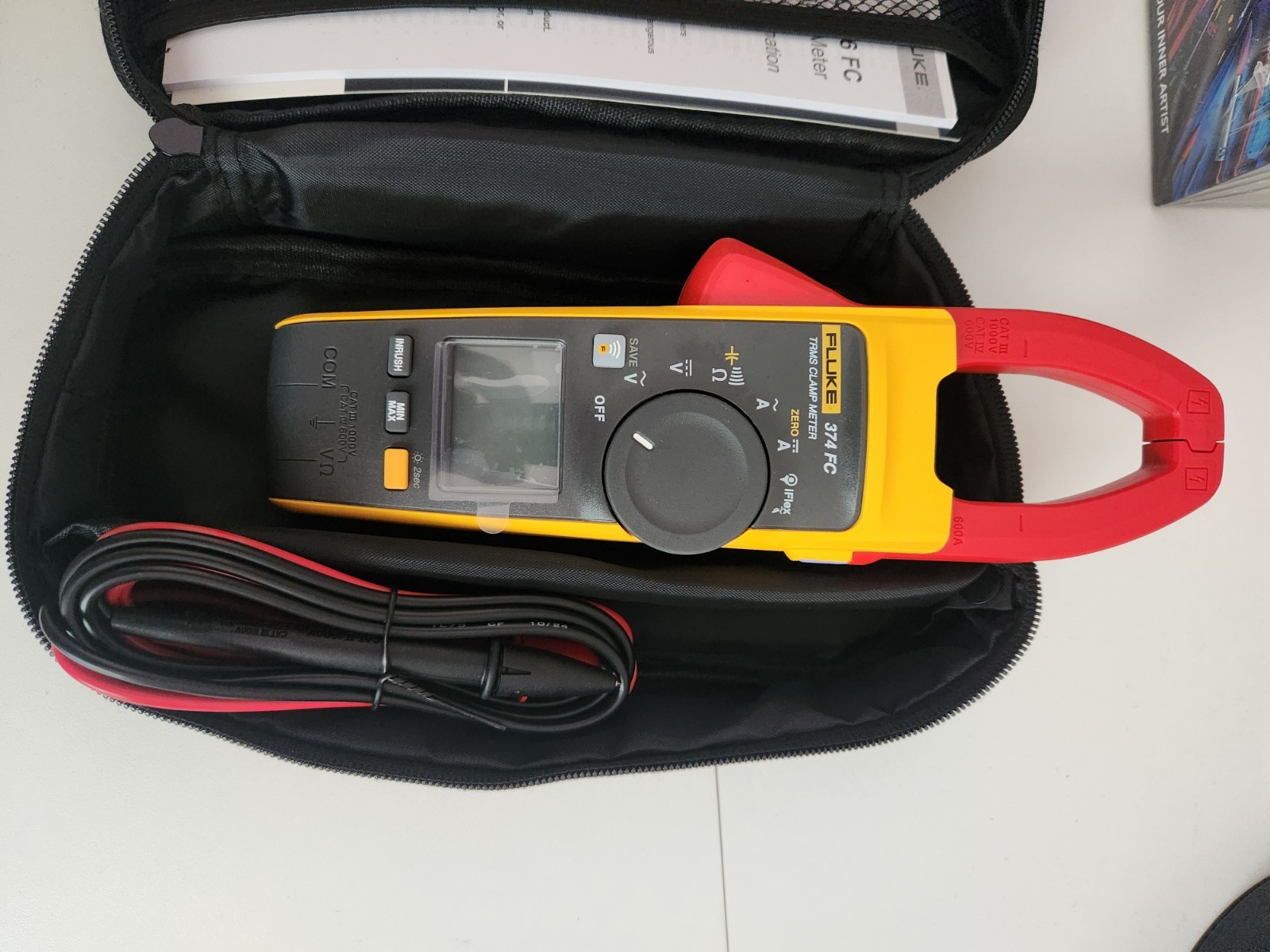 Fluke 374 FC 600 Amp AC & DC True RMS Clamp Meter with Bluetooth FLUKE-374FC New