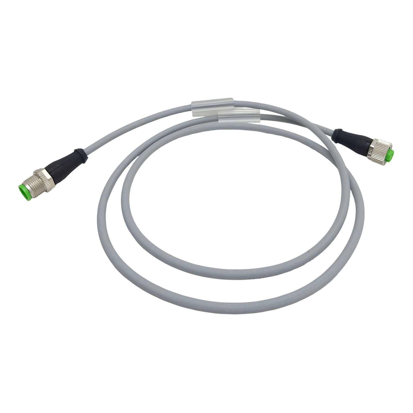 Balluff BCC0JZ1 Cordset, 4-Pin M12 Male x 4-Pin M12 Female, 12A 63VAC/DC, 1m