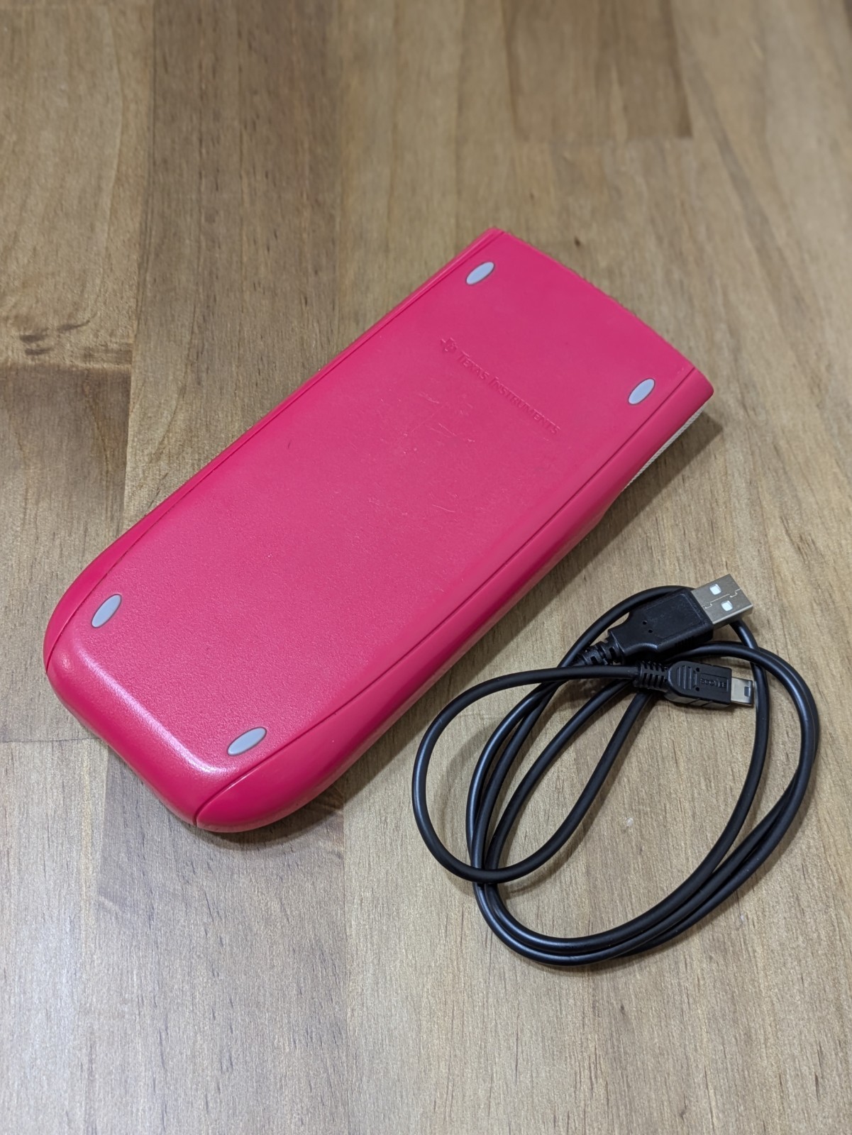 TI-84 Plus C Silver Edition Graphing Calculator PINK w Charging Cable TESTED