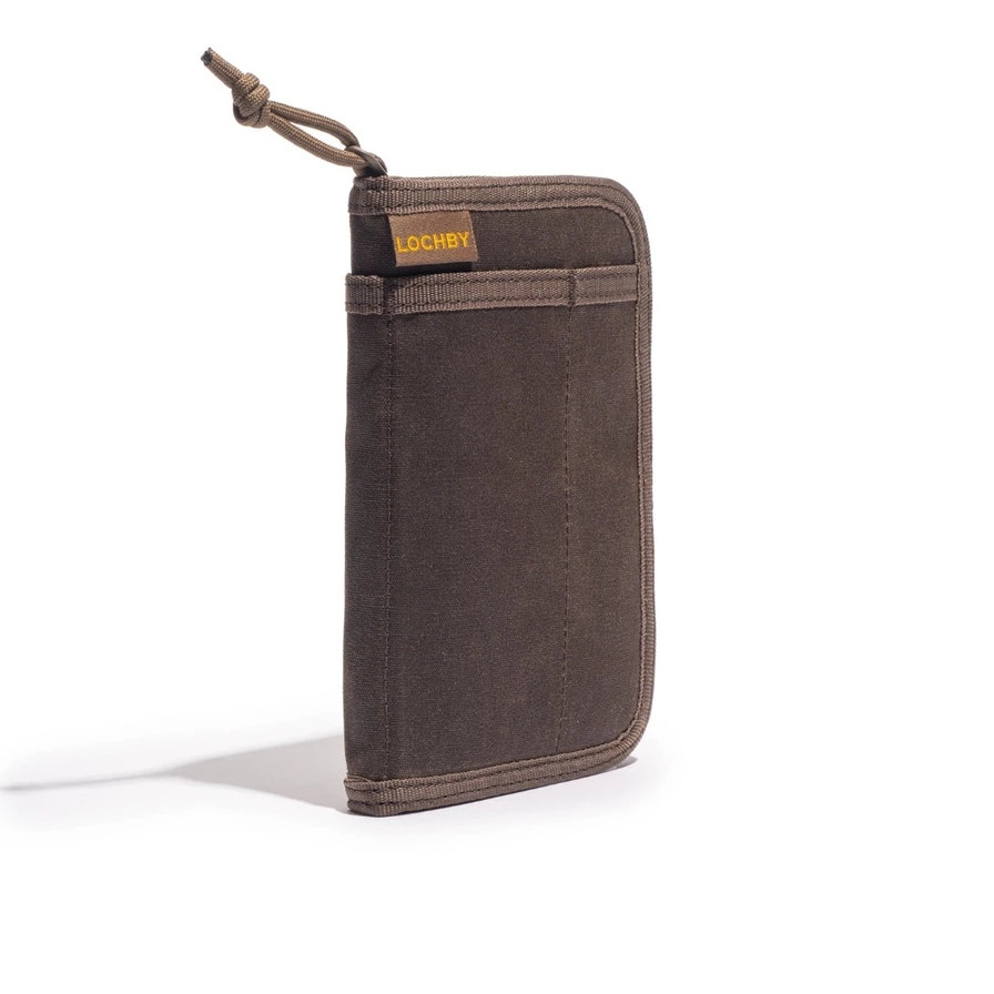 LOCHBY Pocket Journal Brown | Notebook Cover | Water Resistant Waxed Canvas