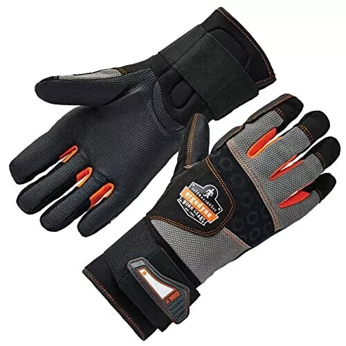 Proflex 9012 Antivibration Work Gloves Ansi/iso Certified Full Fingered Wrist Su