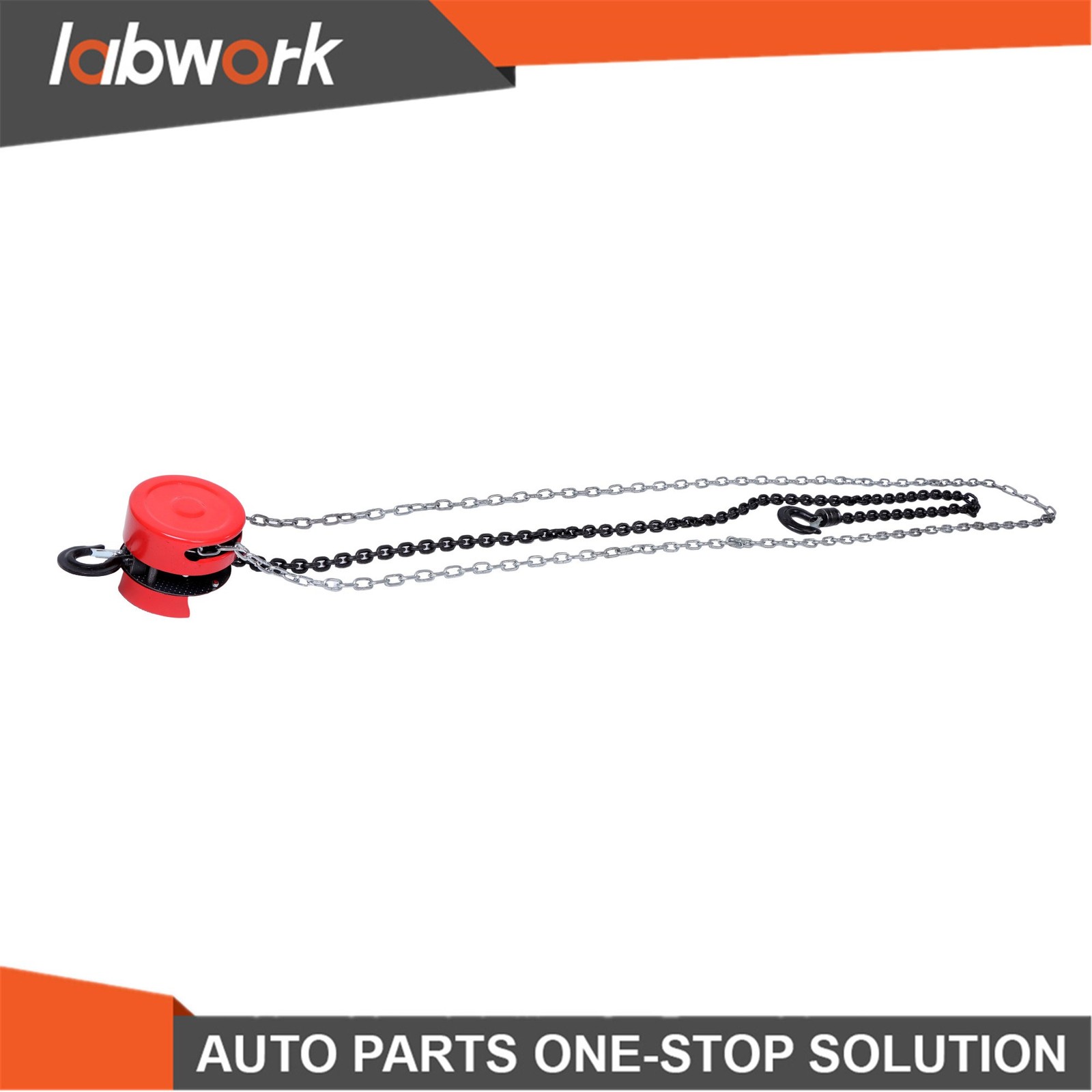 Labwork 2200lbs/1 Ton 8FT/2.4m Lift Manual Hoist G80 Chain w/ 2 Heavy Duty Hooks