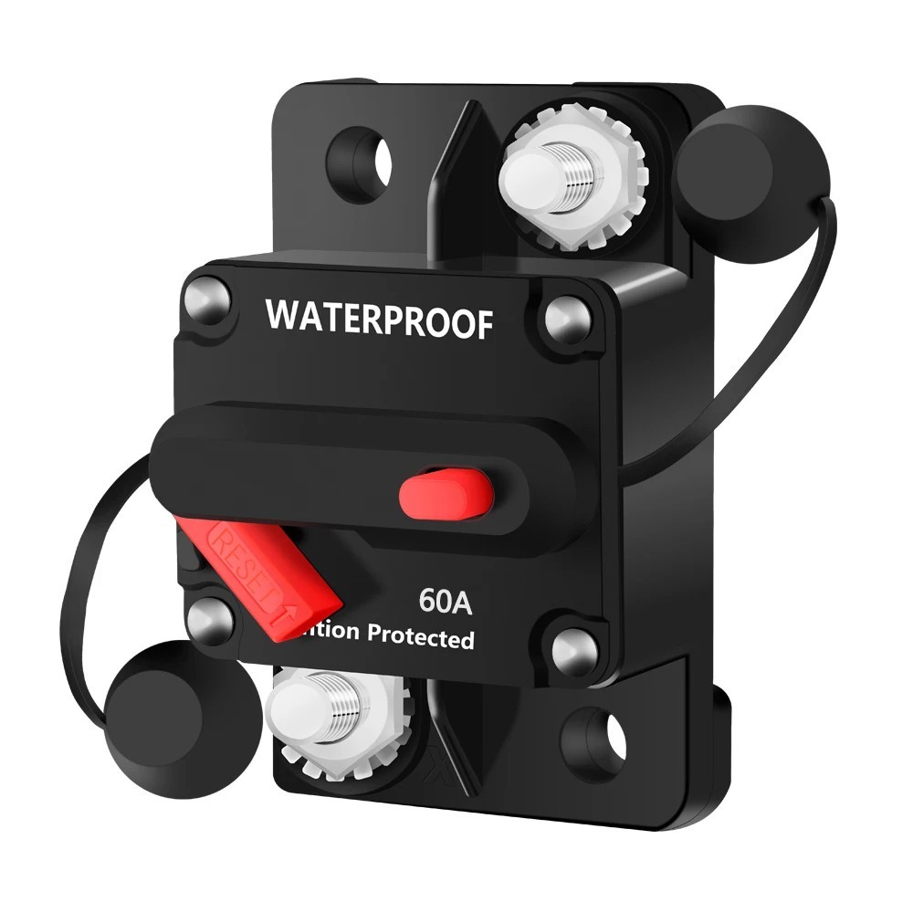 30A-300A Amp Waterproof Circuit Breaker Auto/Marine/Solar 12-48V DC Manual Reset