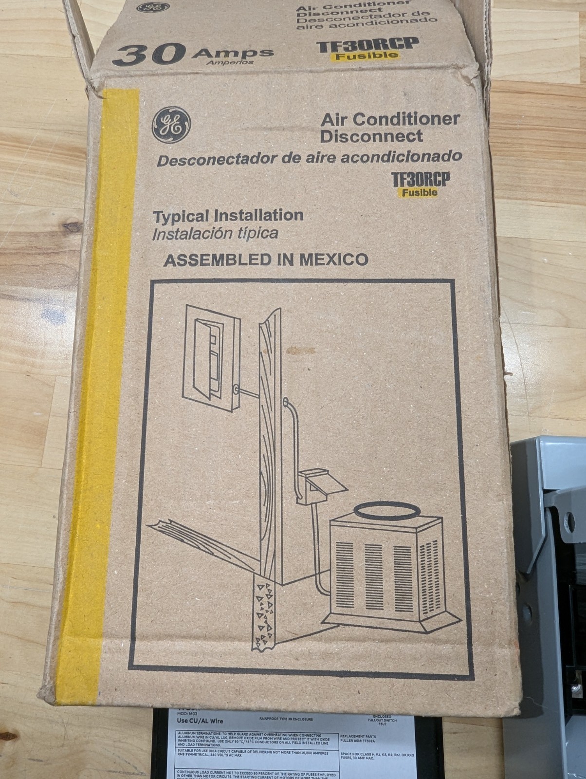 GE Air Conditioner Disconnect T30RCP [30-Amp 120/240Volt Fused]